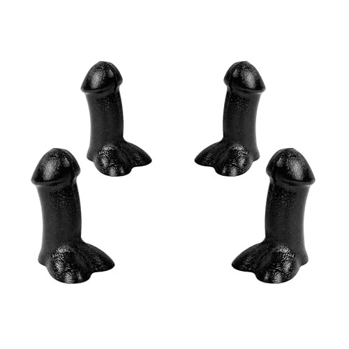 Funny Tire Valve Caps – 4 PCS Pencil Valve Stem Covers, Gag Gifts 4 Black