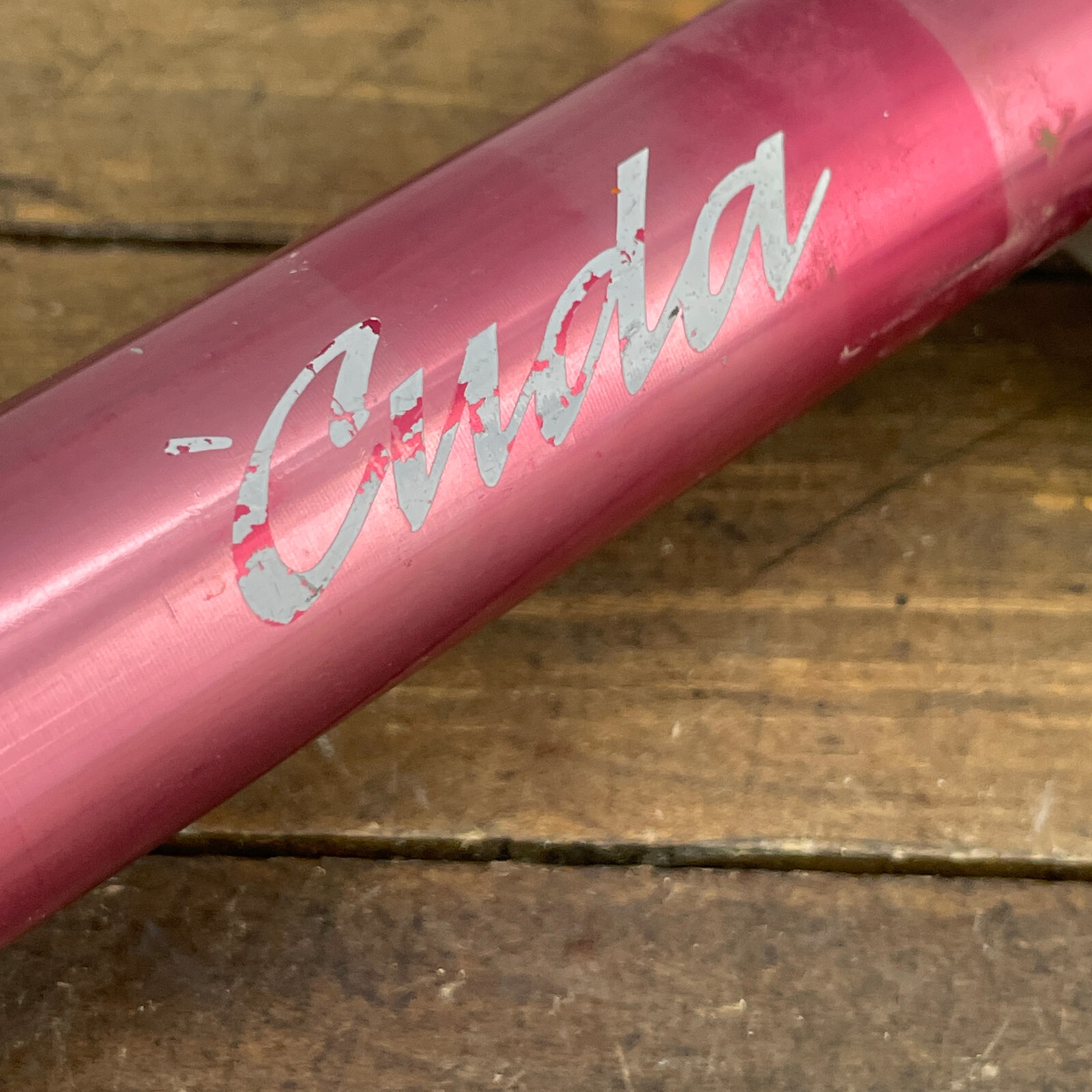 Vintage Cuda Seatpost 27.2 mm Red Barracuda 2 Bolt 350 mm Vintage 90s MTB Faded