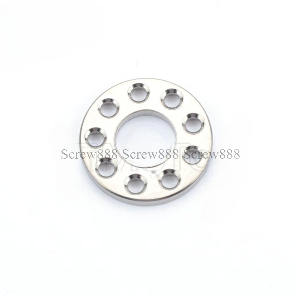 10pcs/lot Titanium Bolts Screws Washer M6M8 M10 Porous Drilled Spacer Ti Washers