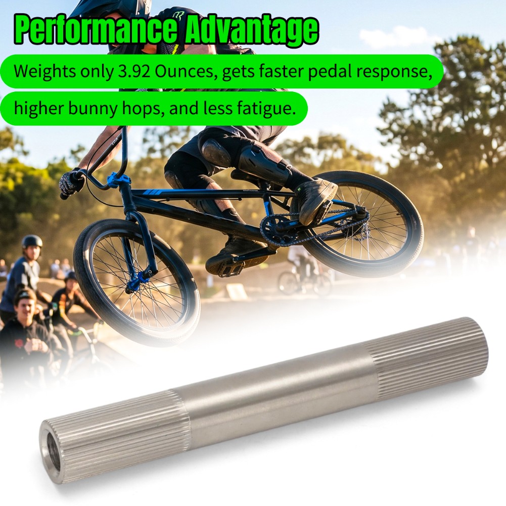 US 5.625″ Titanium Crank Spindle for Profile BMX Cranks 19mm 48 Spline Axle