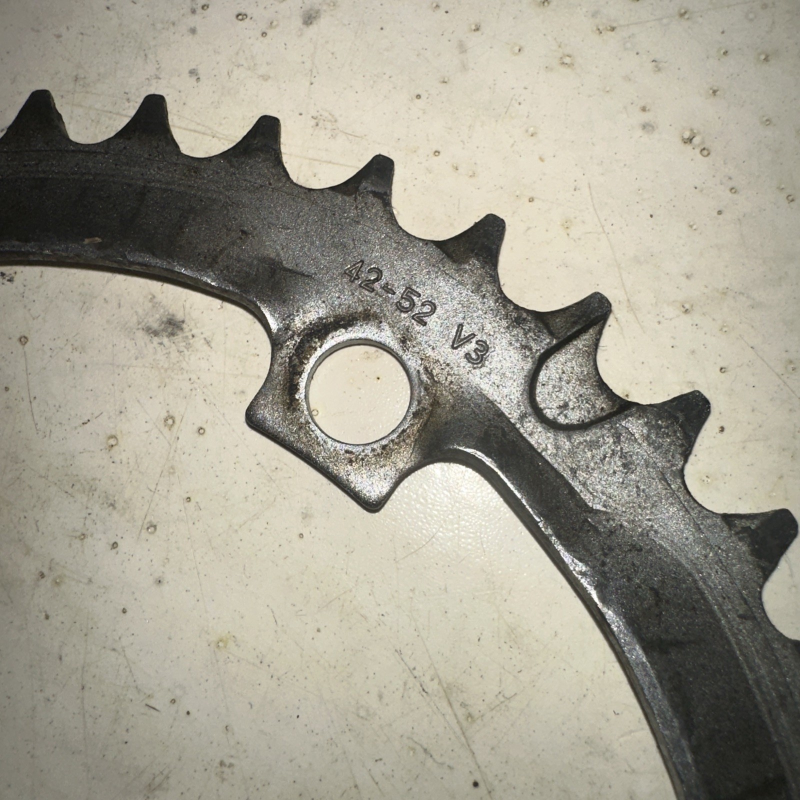 Shimano Inner 42 Tooth chainring 42T Silver 130 mm BCD 5 Arm Used For 42-52 V3