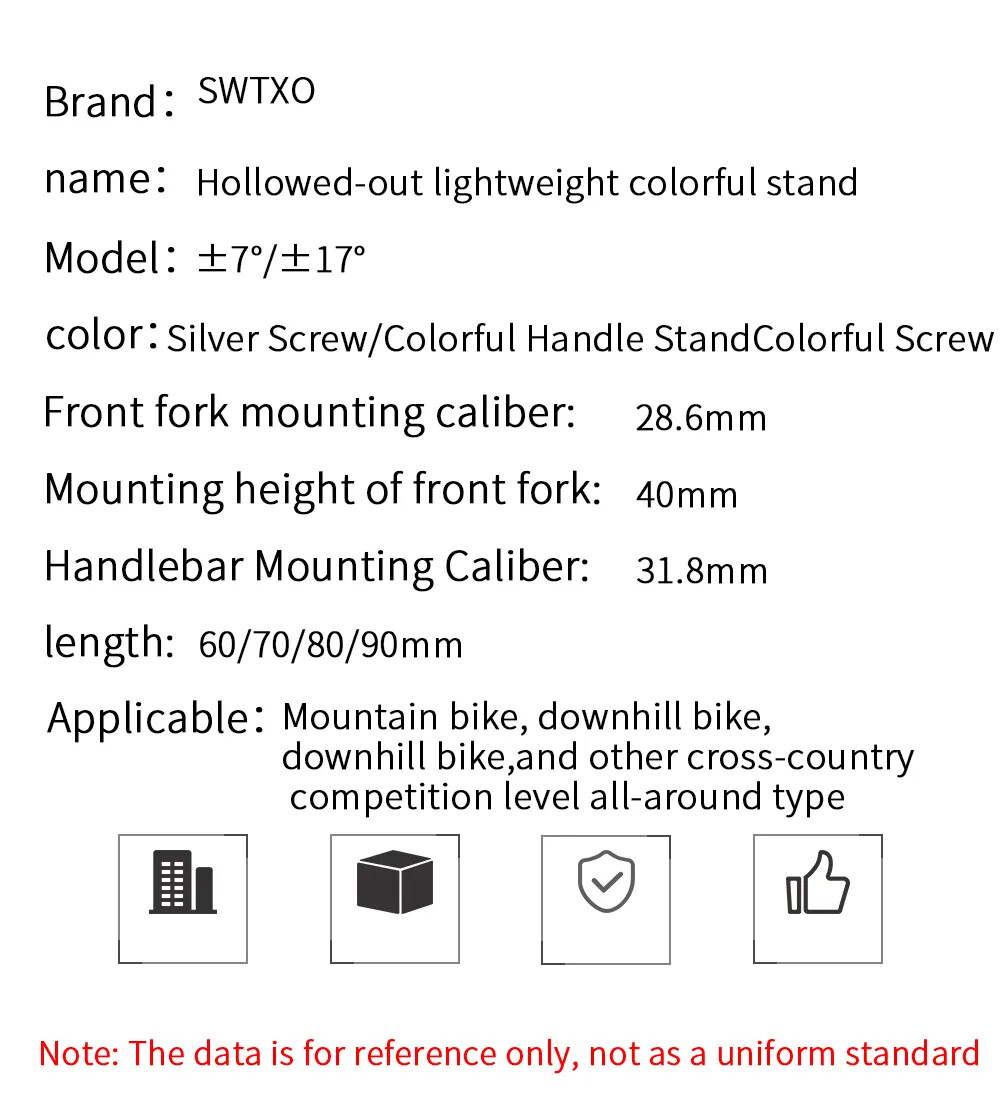 Bicycle Stem 7 17 Degree Ultralight MTB Road Bike Handlebar Stem Bicycle Parts