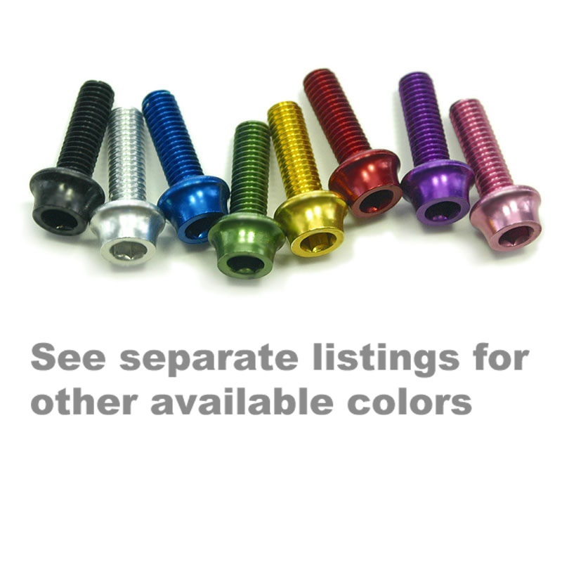4 OMNI Racer WORLDS LIGHTEST Bicycle Bottle Cage Bolts Bolt Set: M5x15: BLACK