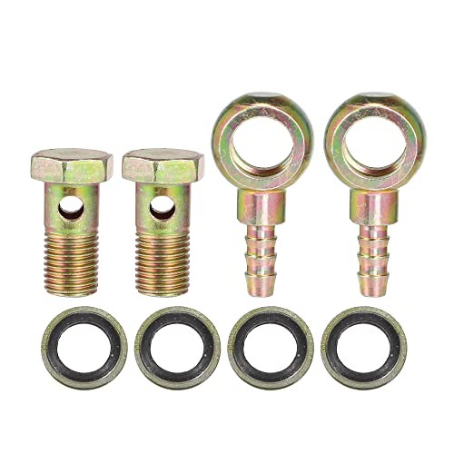 Banjo Bolt M14x1.5 8mm Banjo Hose Barb Bolt Fittings Brake Line Fitting