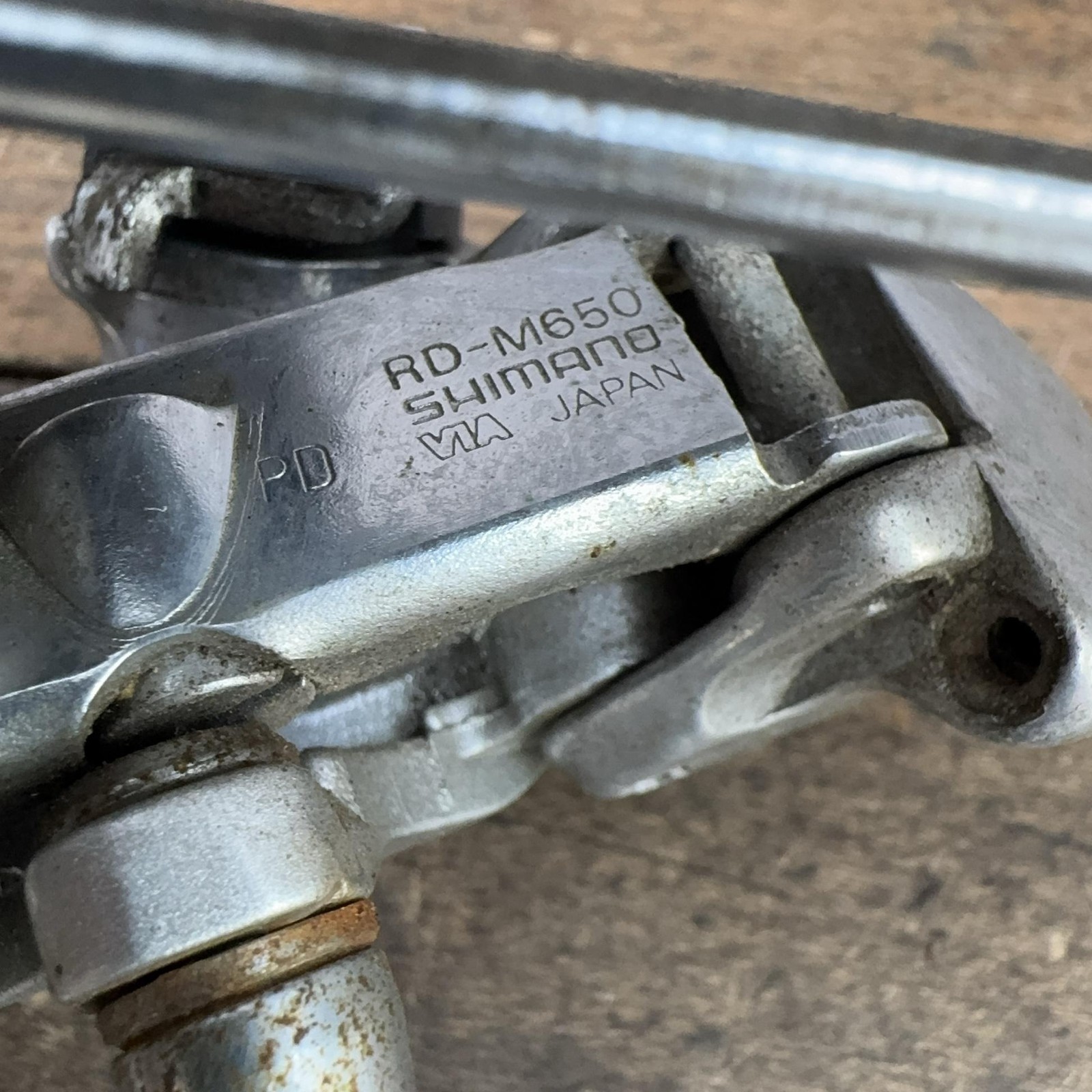 Vintage Shimano Deore DX RD-M650 Rear Derailleur Long Cage 7s Japan MTB