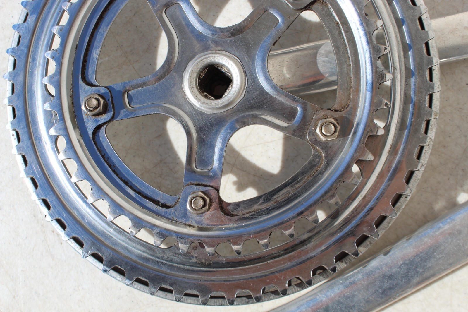 VTG Tracer Square Taper Double Crankset 170mm 52/40t Alloy Road