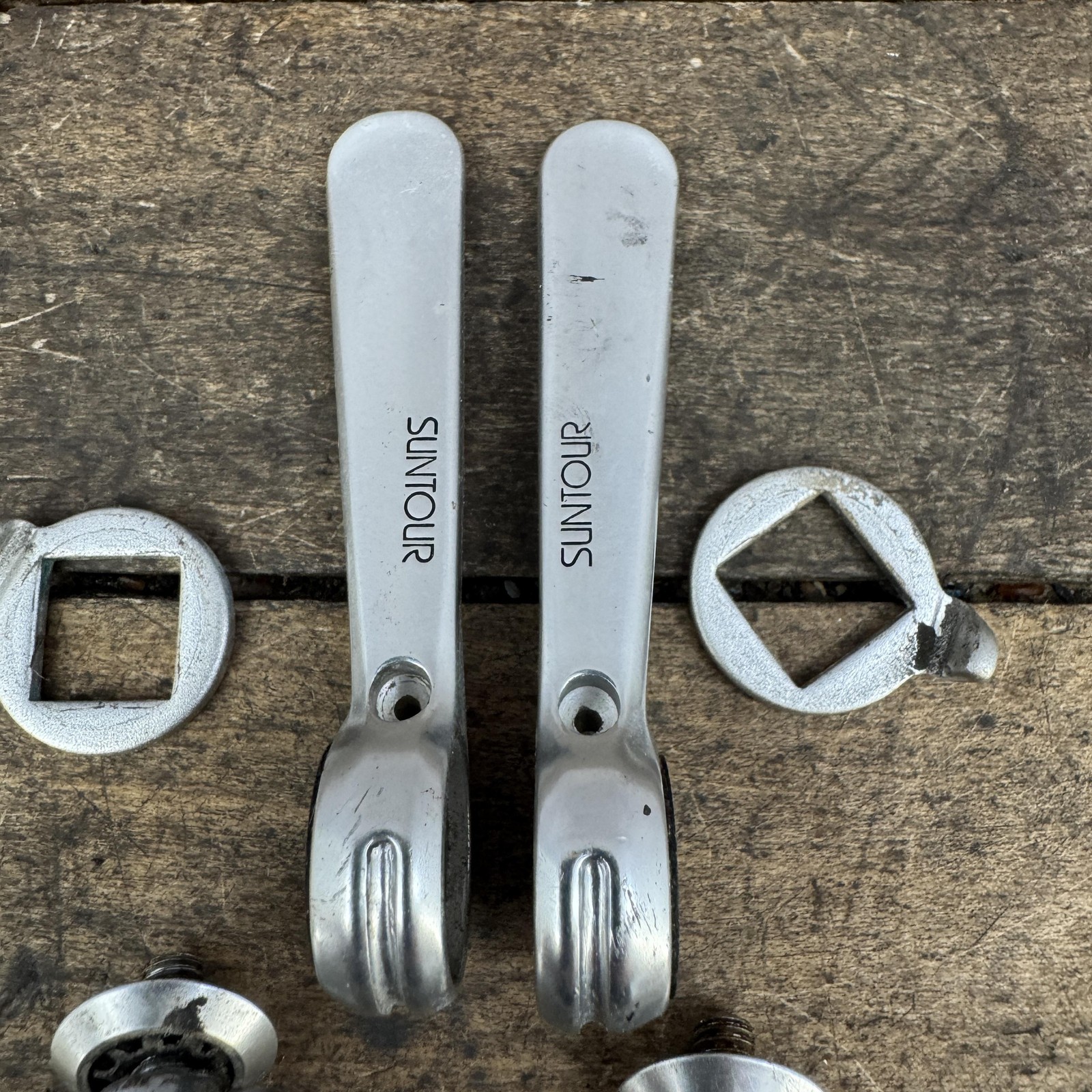 Vintage SunTour 6 Speed Downtube Friction Shifter Set Friction 6s Cyclone Superb