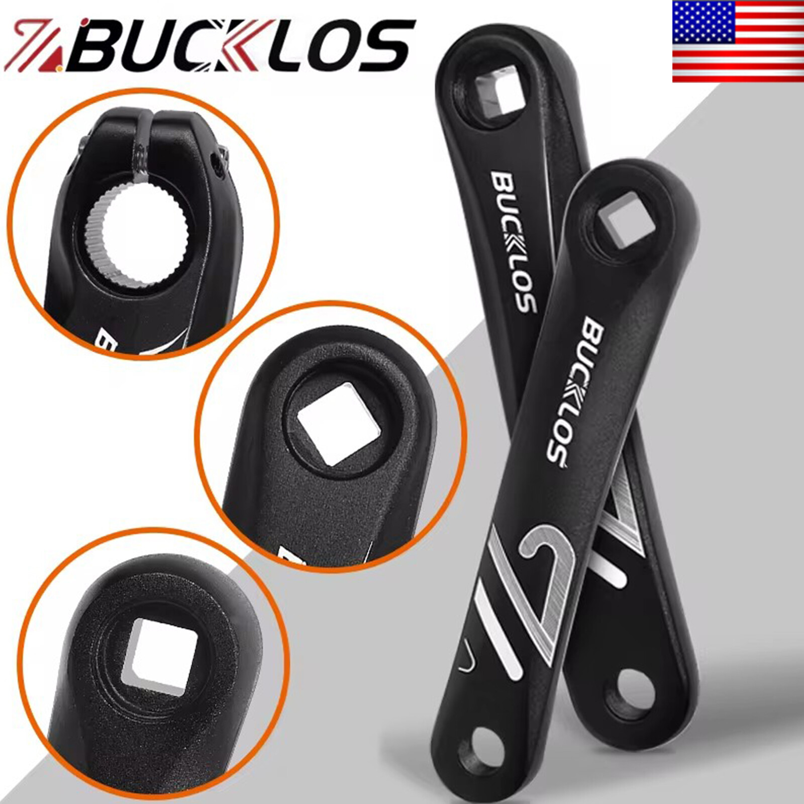 Bike 152/170/175mm 1 Pair Hand Crank Arm Square/Diamond/Spline Hollow Crank MTB