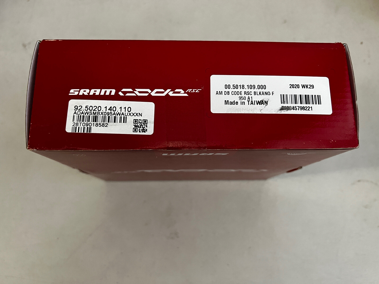 SRAM Code RSC Disc Brake Front 950mm Hose Black Rotor/Bracket Sold Separately A1