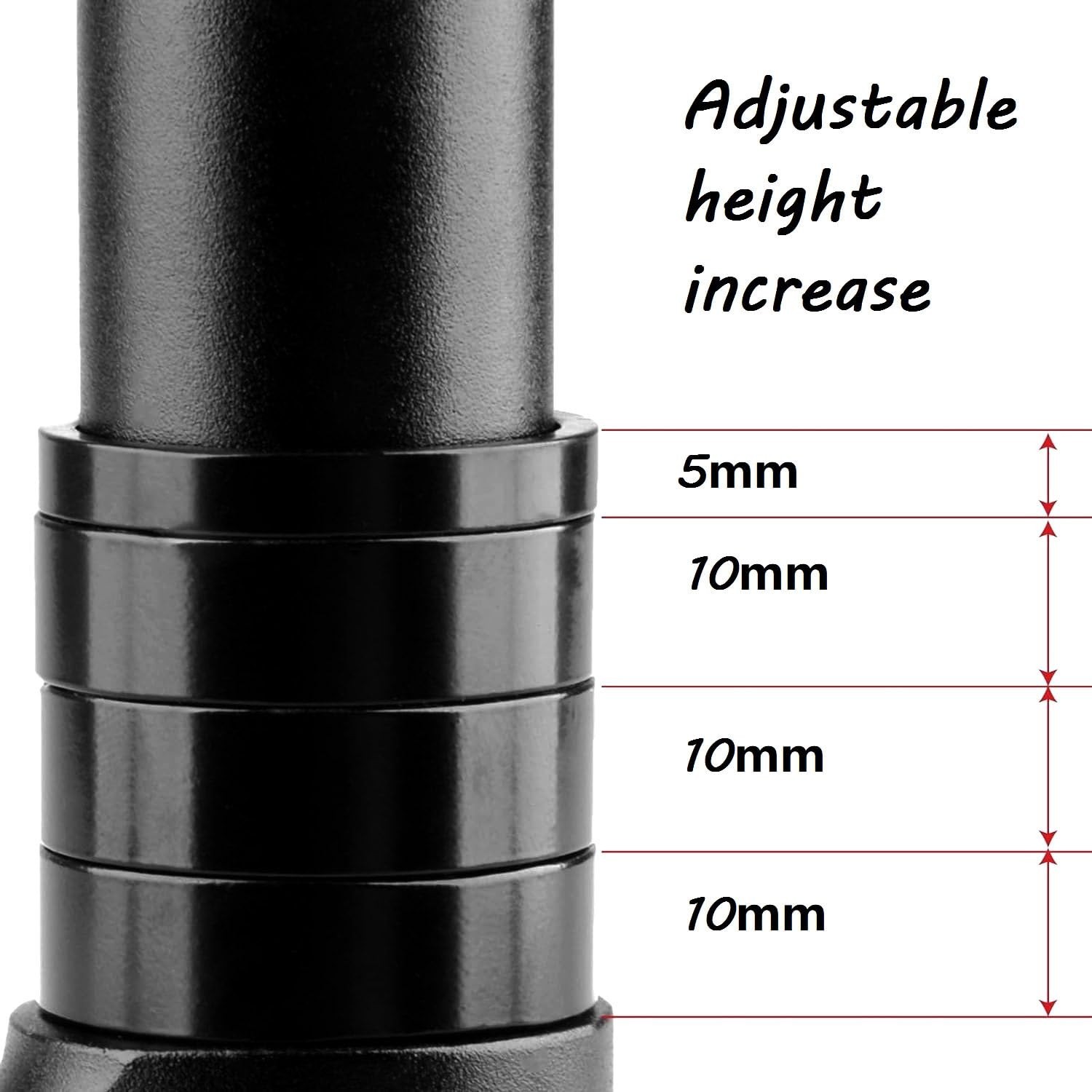 Bike Handlebar Riser Bicycle Fork Stem Raiser Extender Head Up Raiser Aluminu…