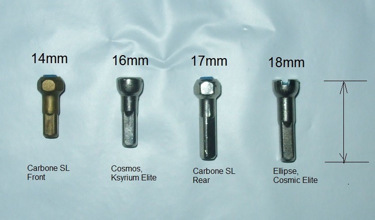Mavic Spoke Nipples, 3-Pack / Cosmic, Carbone, Cosmos, Ellipse