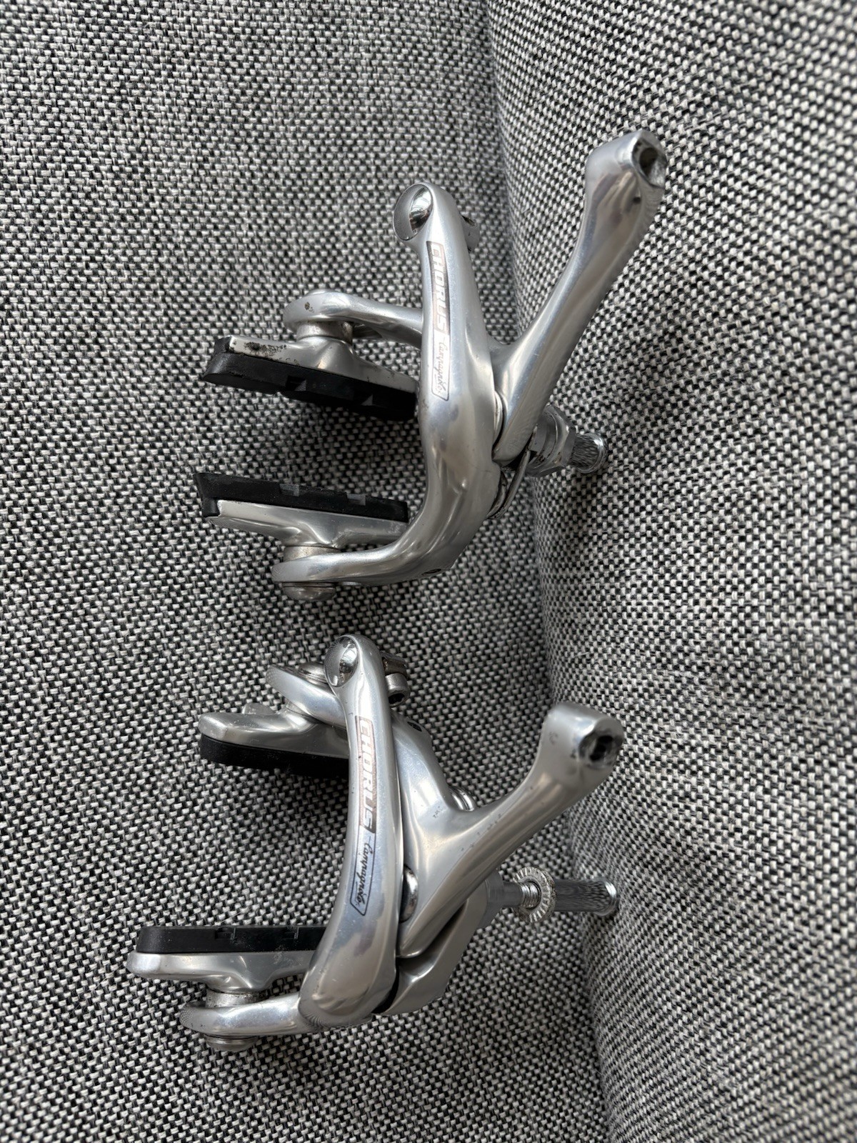 Campagnolo Chorus Differential Rim Brake Calipers Front+Rear Pair Silver As Is