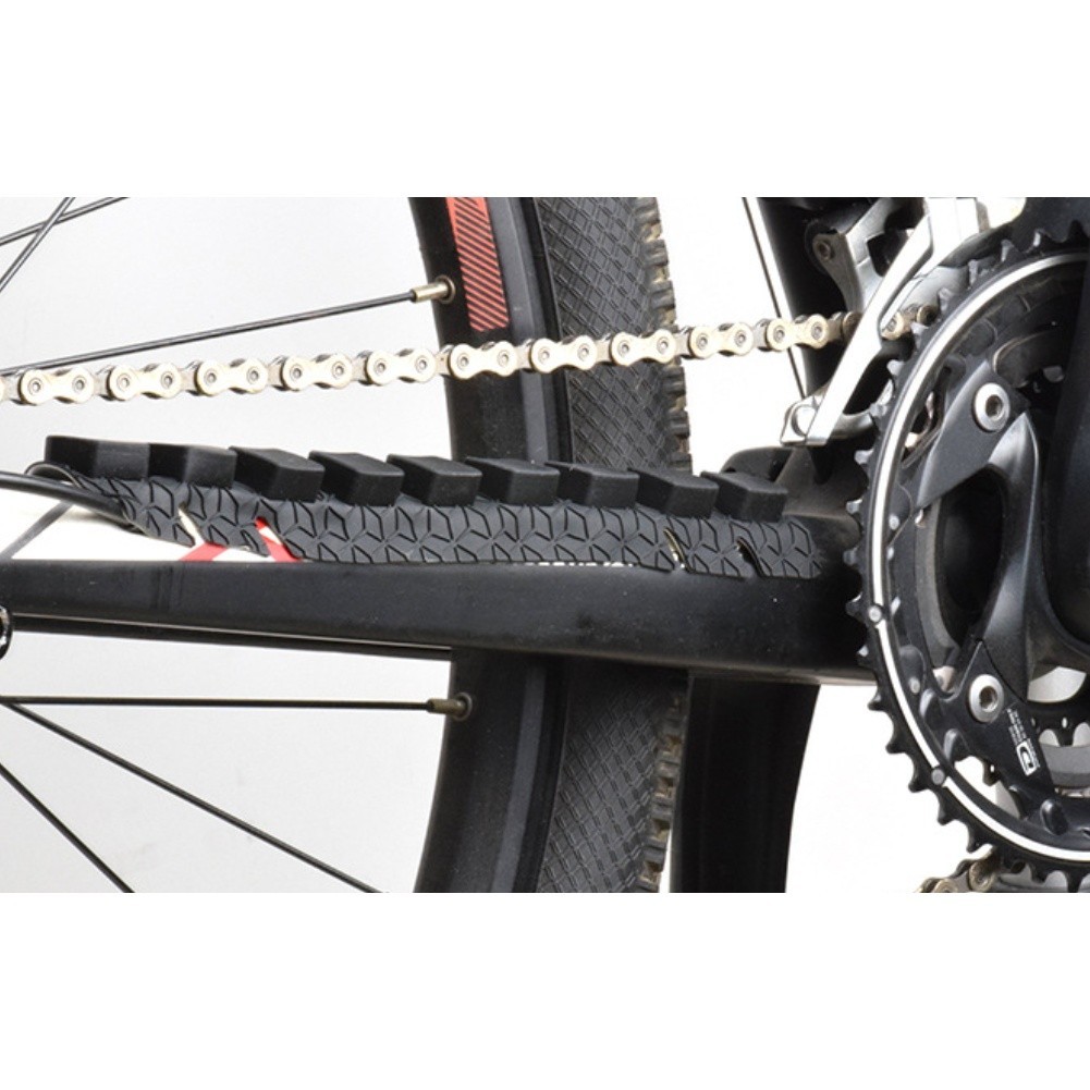 Chainstay Protector Pad Waterproof Silicone Frame for Road Bicycles