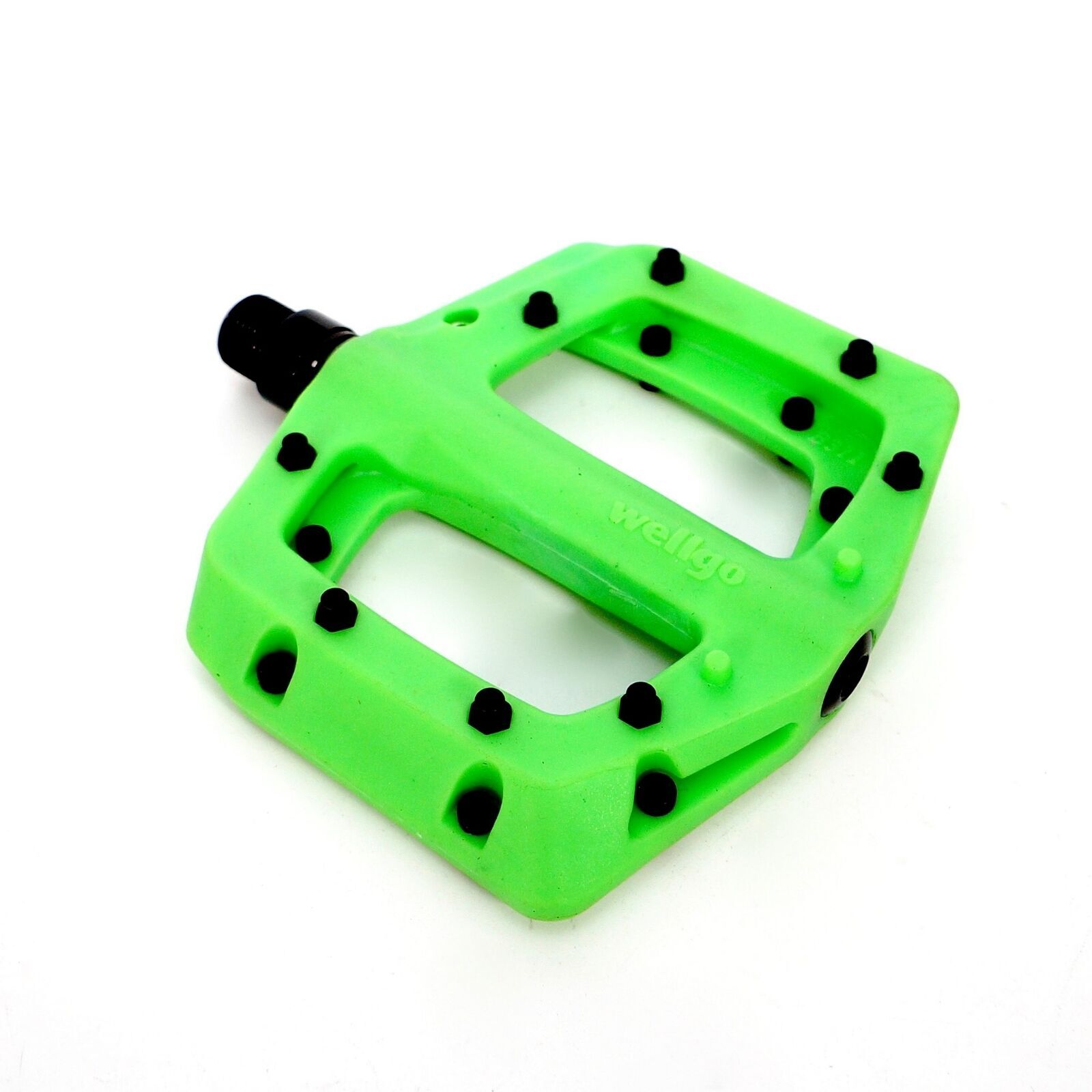 Wellgo Nylon Composite Flat Platform Pedals MTB BMX Bike 16-Pin Sealed 9/16″
