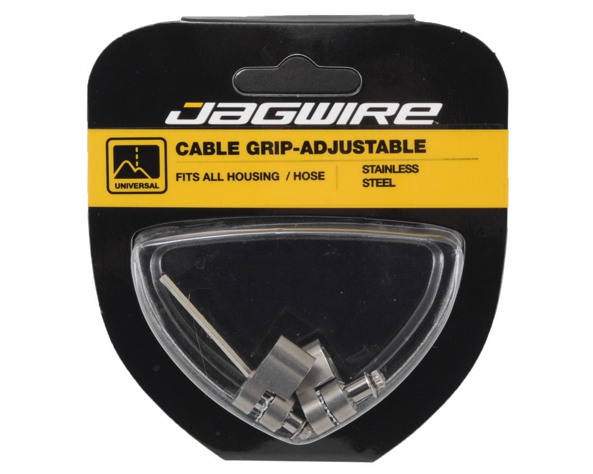 Jagwire Stainless Adjustable Cable Grip (Fits up to 6mm) (2) [DCA010]