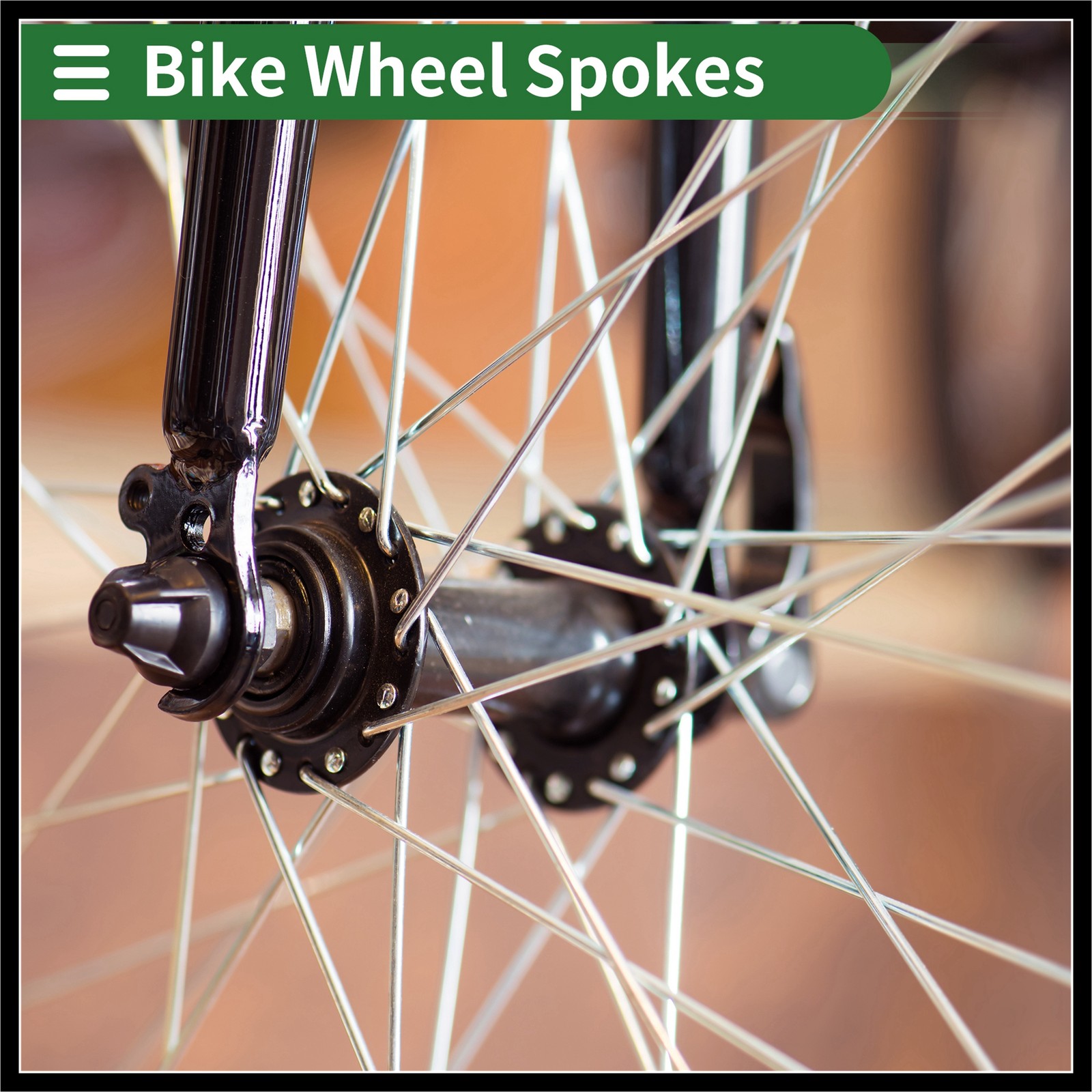 1 Set 14G 131mm Length Bicycle Spokes Nipple Carbon Steel Black Universal New