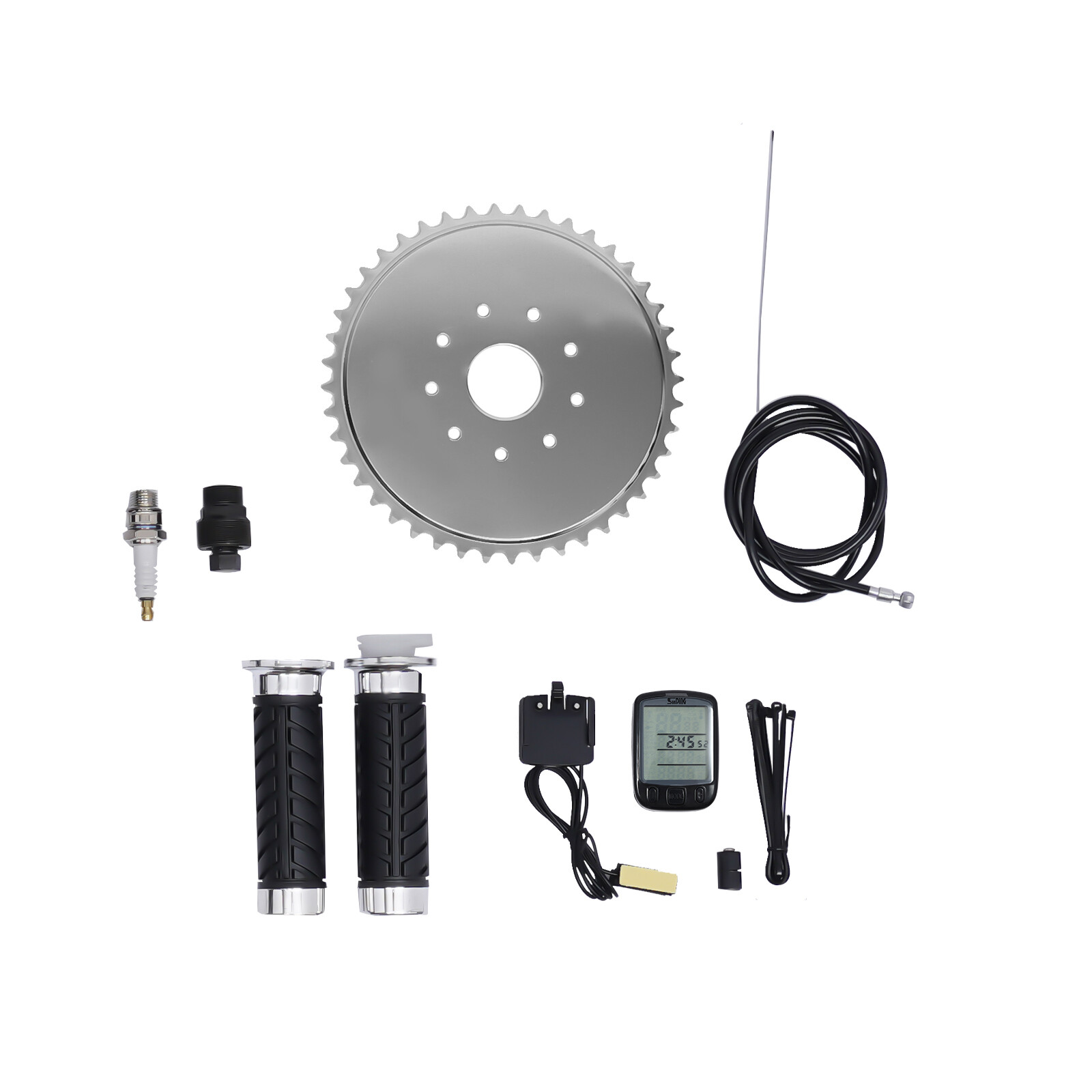 2 Stroke 80cc Petrol Engine Motor Kit Gas Motorized Bicycle Bike Double-cylinder