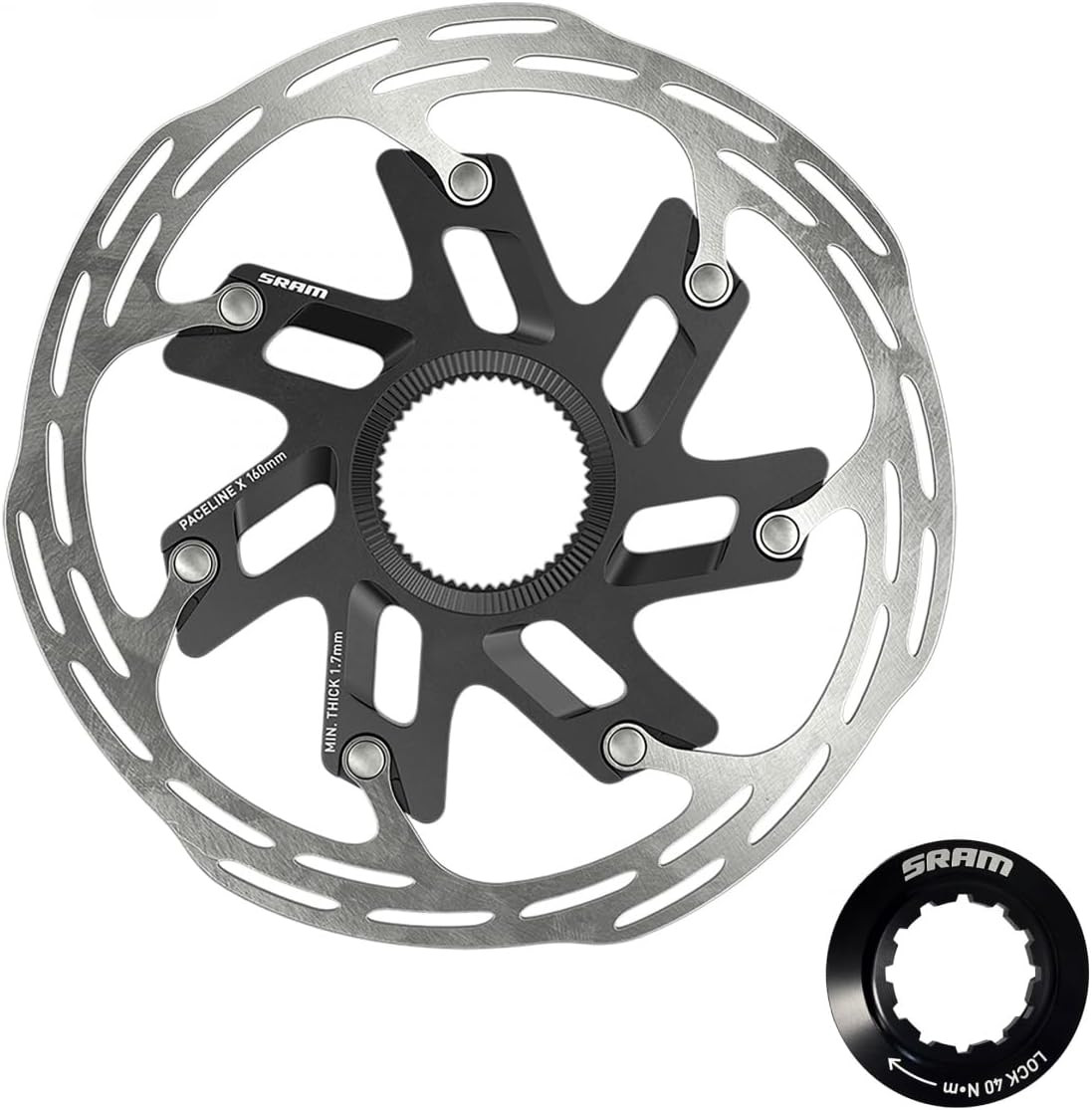 , Paceline X, 160Mm, Center Lock, Internal Notches Lock Ring