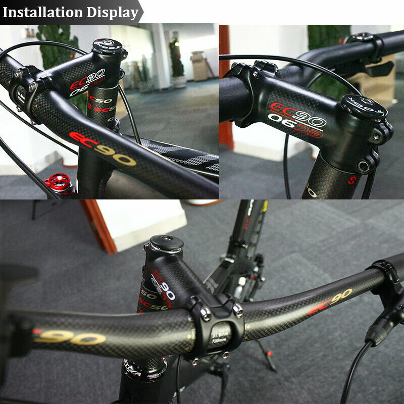EC90 Road MTB 29er E-Bike Bicycle Carbon-coated Stem 17D 17-Degree 31.8mm 80mm