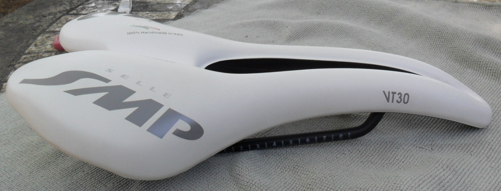 Selle SMP VT30 White Saddle FEC Alloy Rail