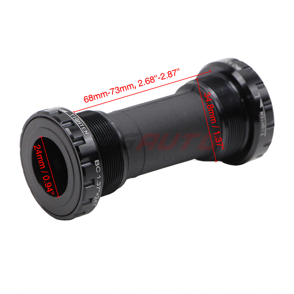 68mm / 73mm Bottom Bracket Threaded Bearing Hollowtech Bike MTB W/ 3 Spacer Part