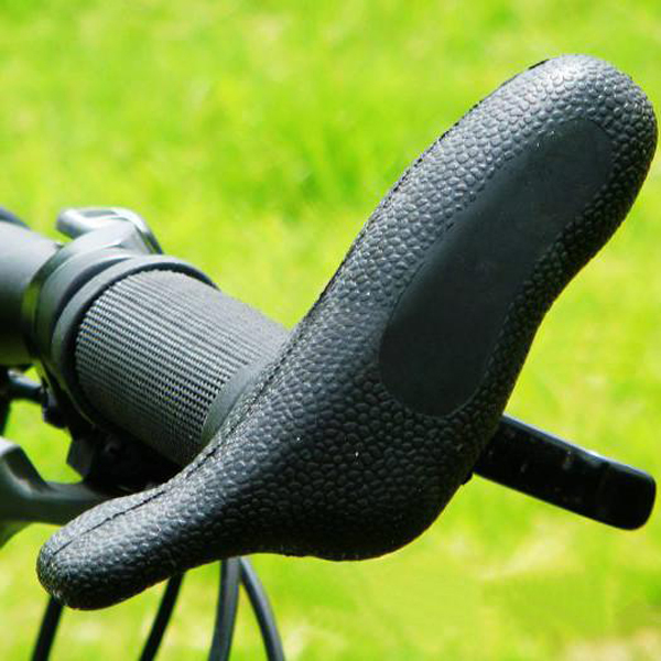 Black Cycling MTB Sports Bike Anti-Shock Bicycle Handlebar Bar Rubber End Grips