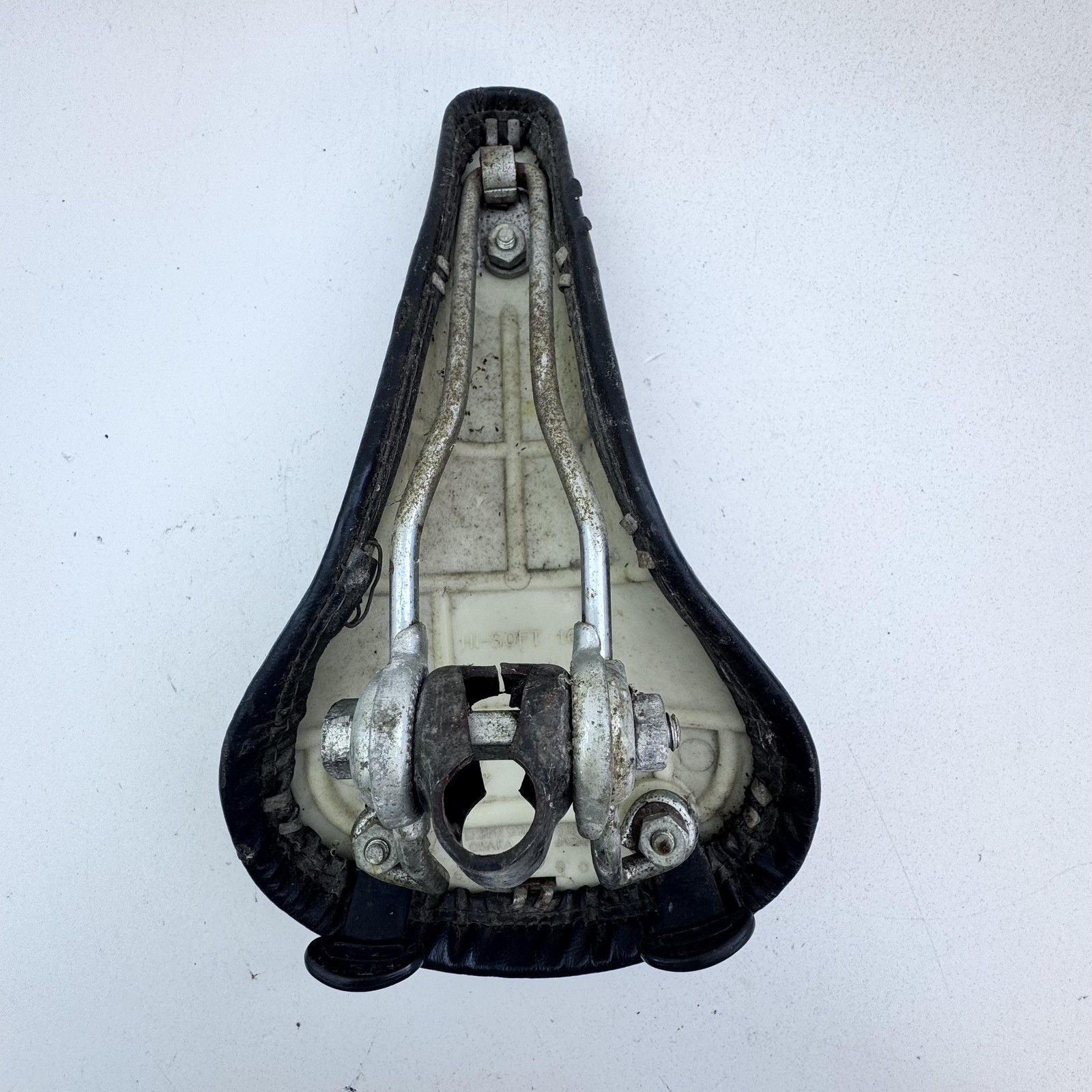 Vintage Kashima KSM Hi-Soft 16 Bicycle Saddle Seat Black Quilted Nylon 6 A70