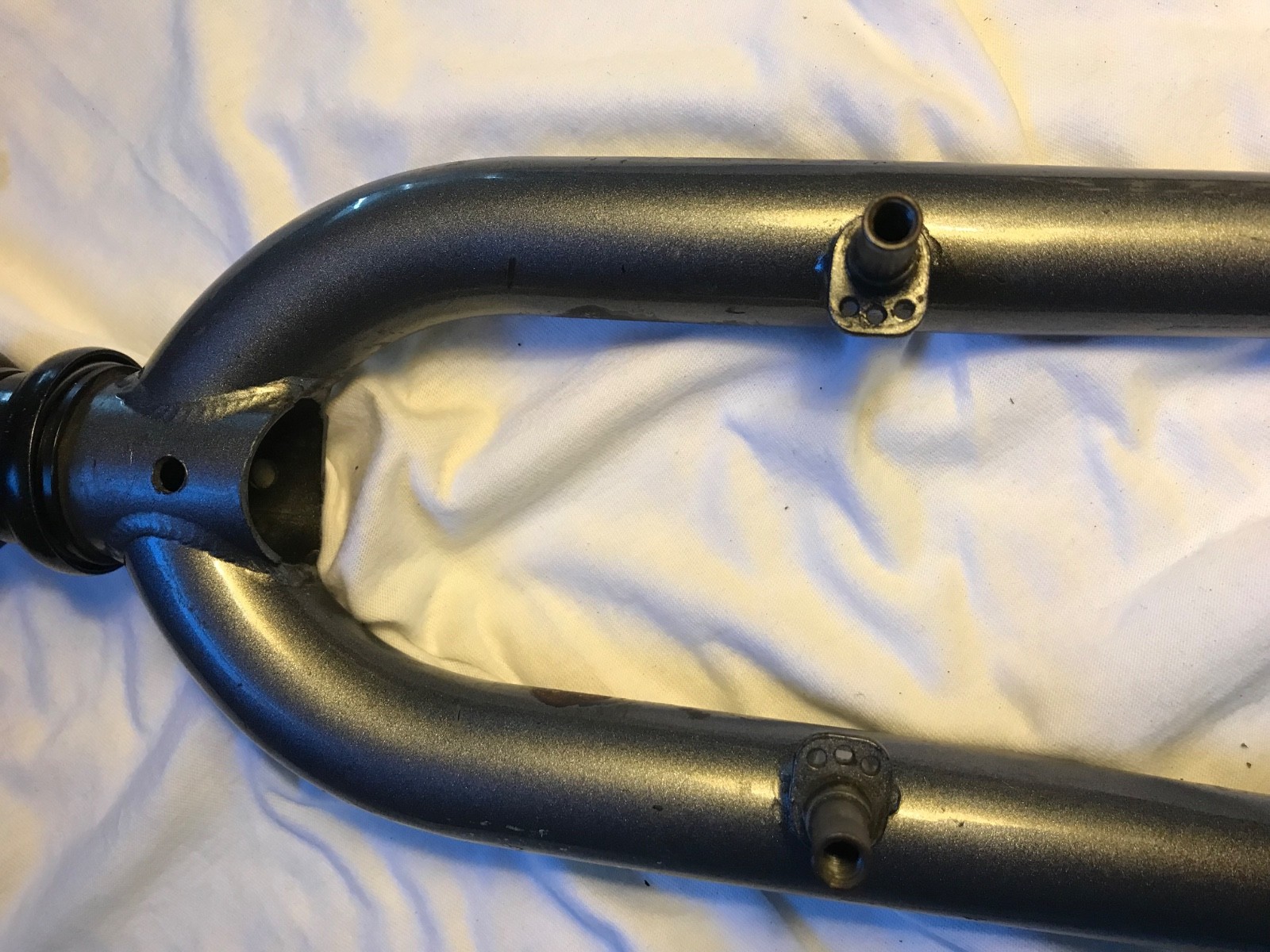 Threaded 1-1/8” quill MTB Fork rigid cromoly steel