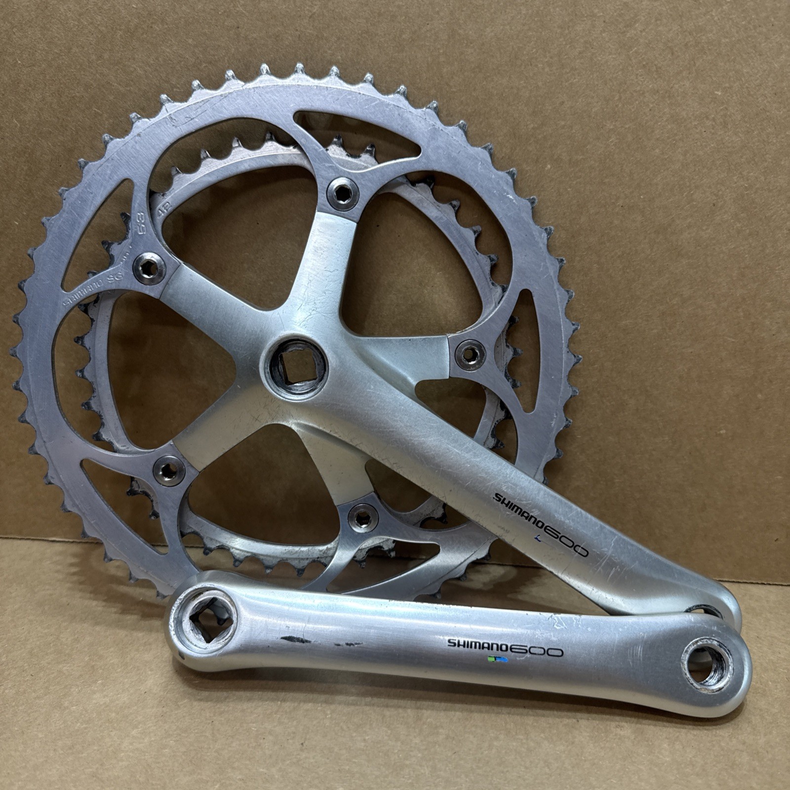 Shimano Ultegra 600 8 Speed 175 Road Crankset Cranks 53/39 bcc60