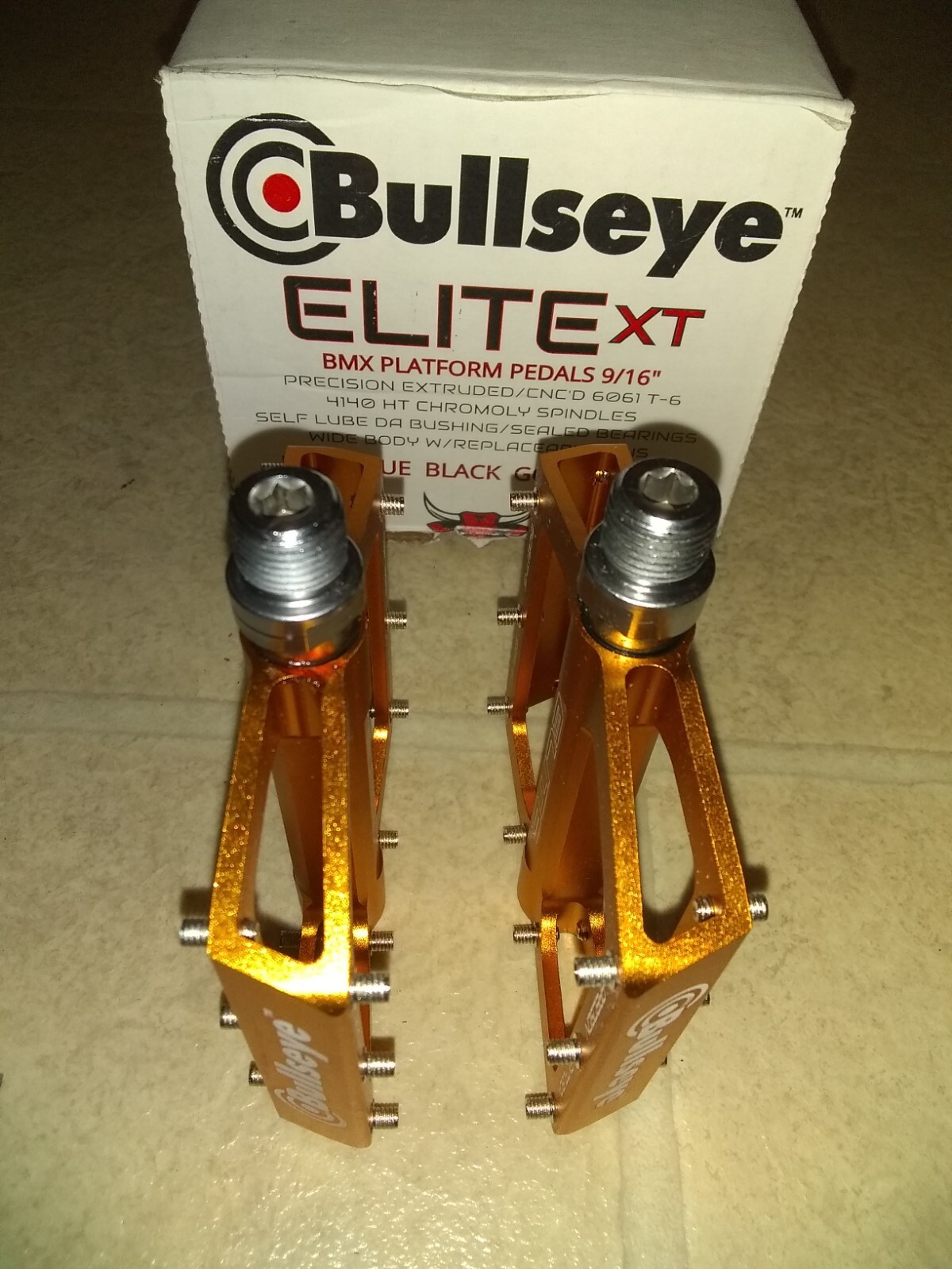 BULLSEYE 🎯 bmx limited pedals gold se bikes jmc profile redline GT