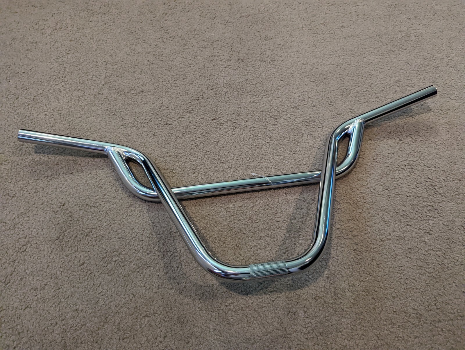CHROME PRETZEL BMX FREESTYLE BICYCLE HANDLEBARS 22.2 MM, 11″RISE
