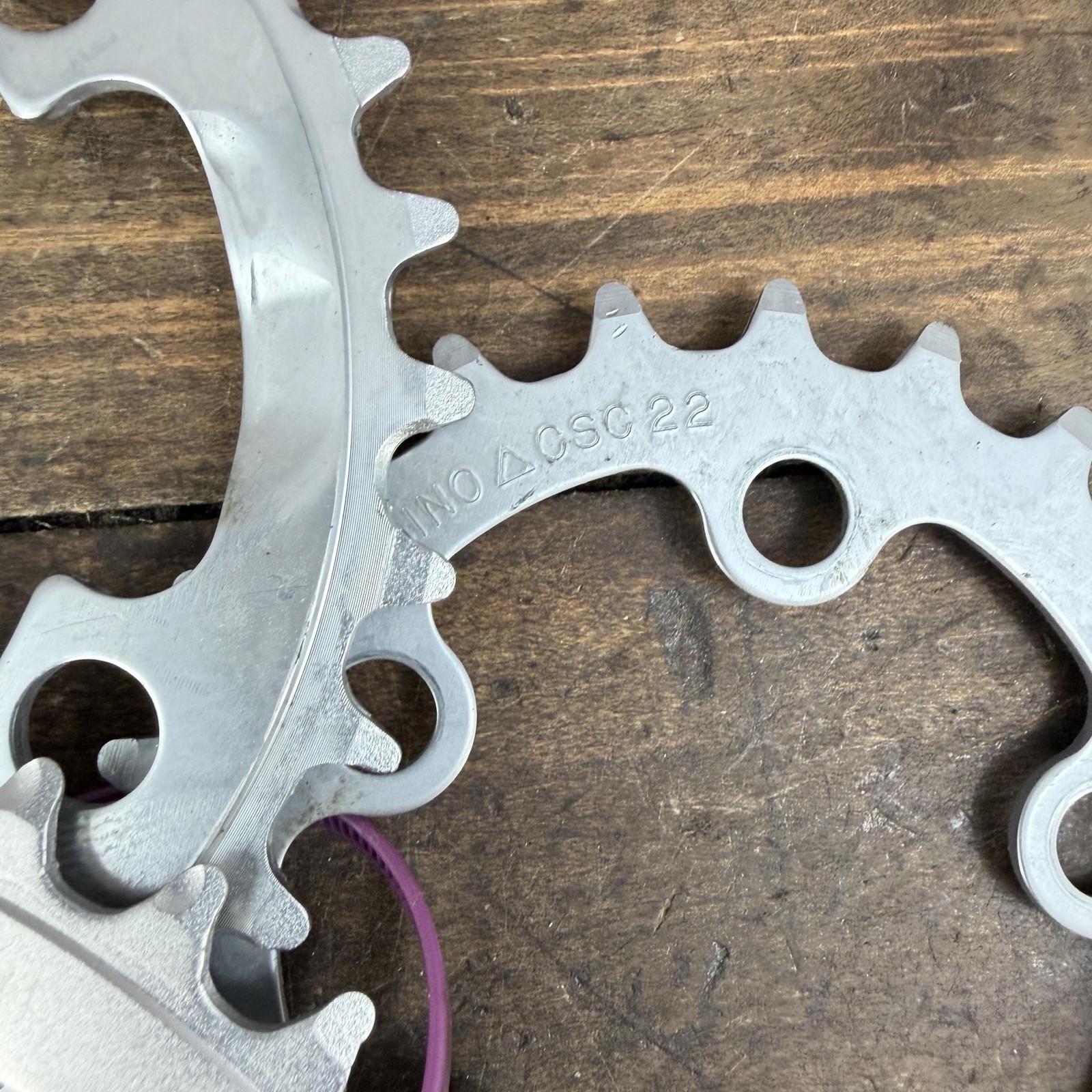 Vintage Sugino CSP3 CSS III Chainring Set NOS 42/32/22T 94 BCD 5-Arm 90s MTB