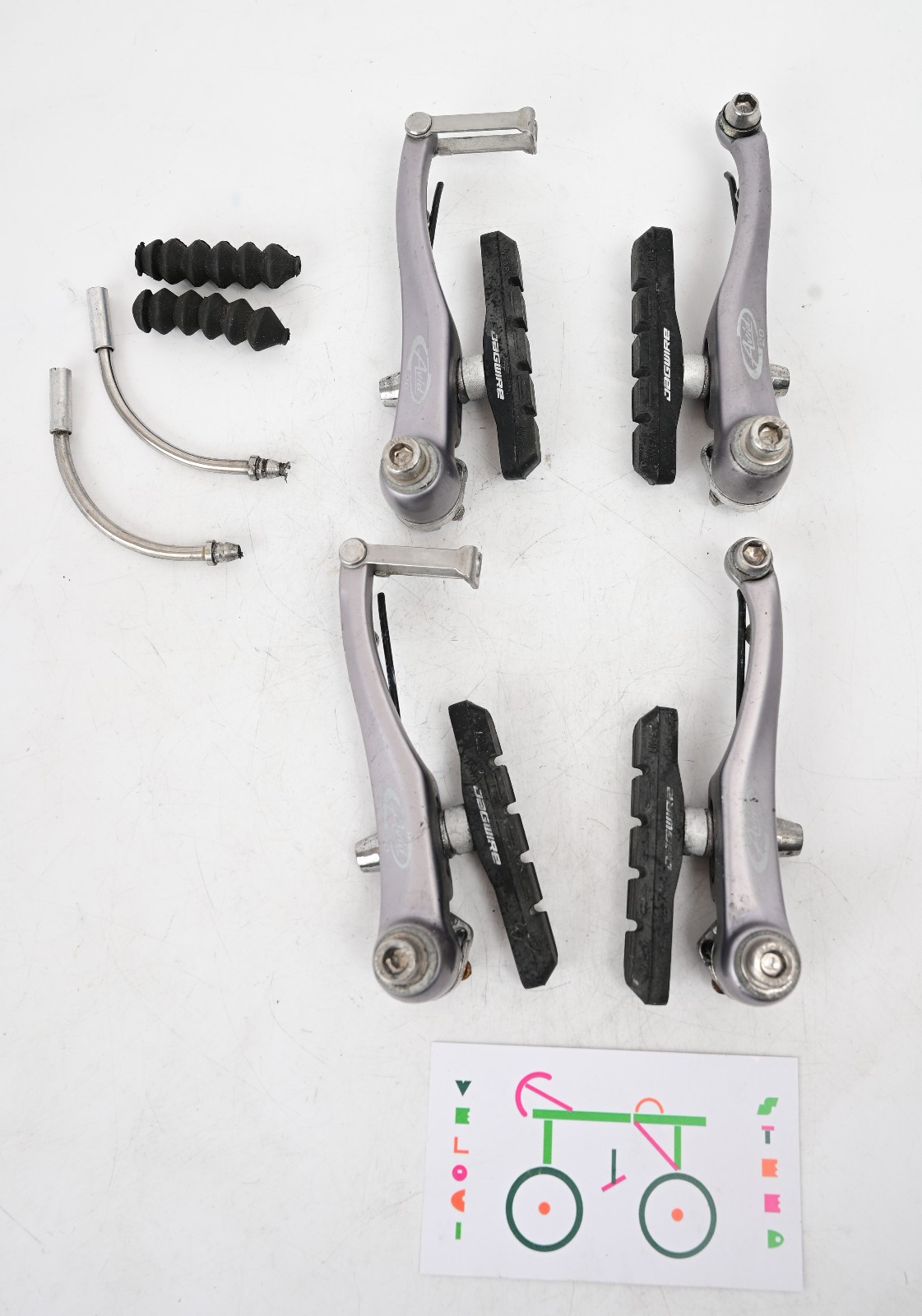 Vintage Avid 20 Mountain Bike V-Brakes Linear Pull Gray Front + Rear Set V-Brake