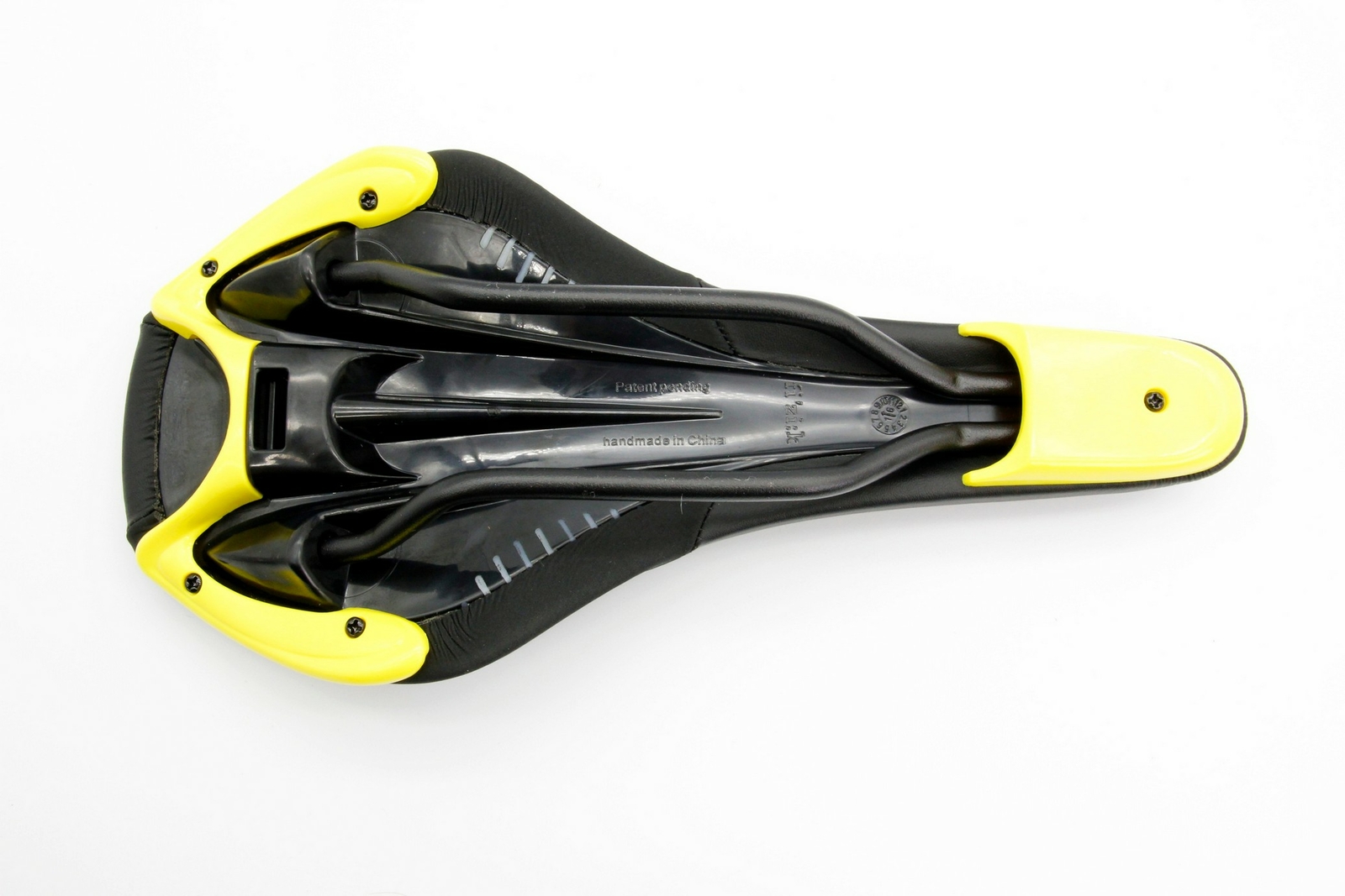 Fizik Nisene Road Mountain eBike MTB Bicycle Saddle Black Seat w/Yellow shell