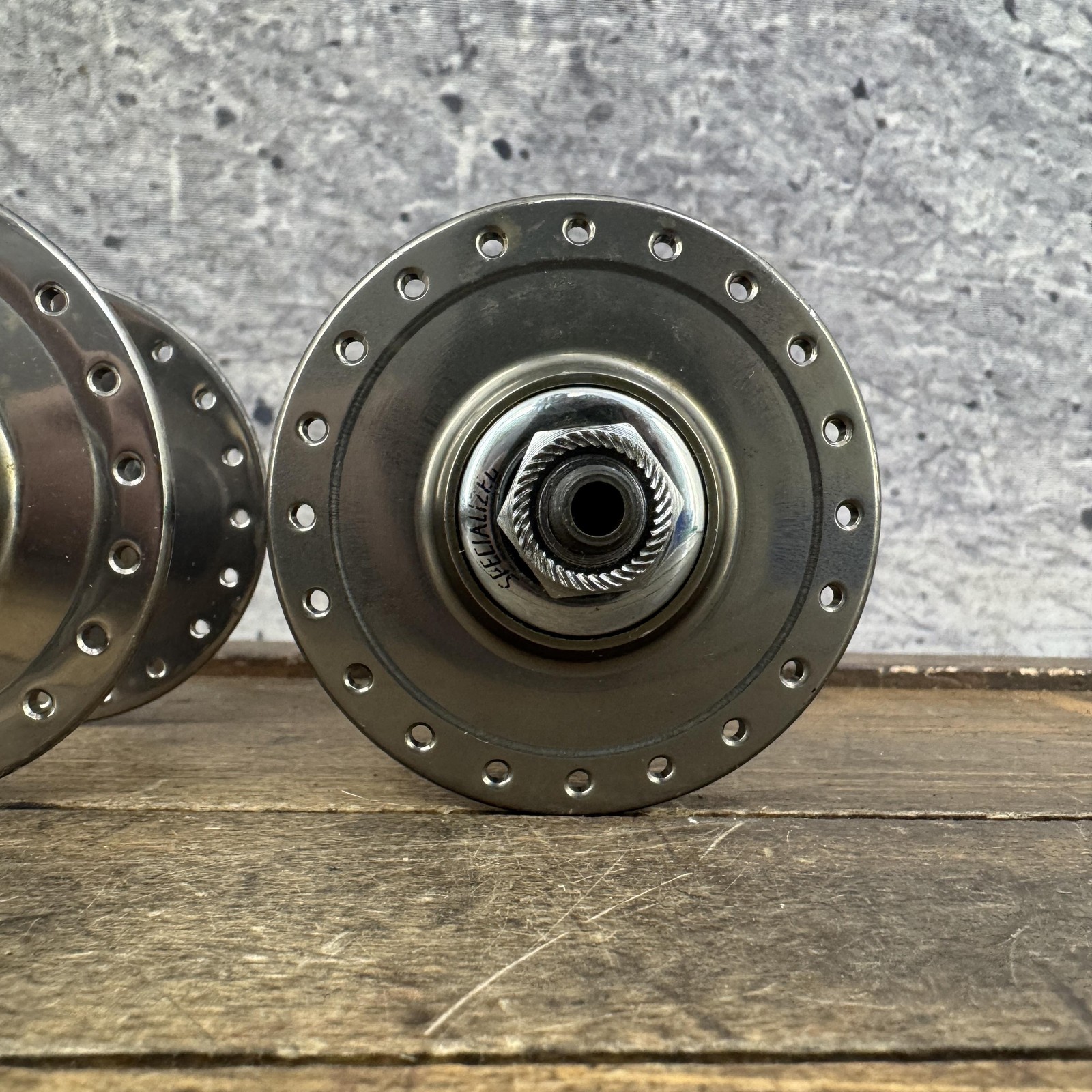 Vintage Specialized Hub Set 40H 140 mm NOS Tandem QR Sealed Bearing High Flange