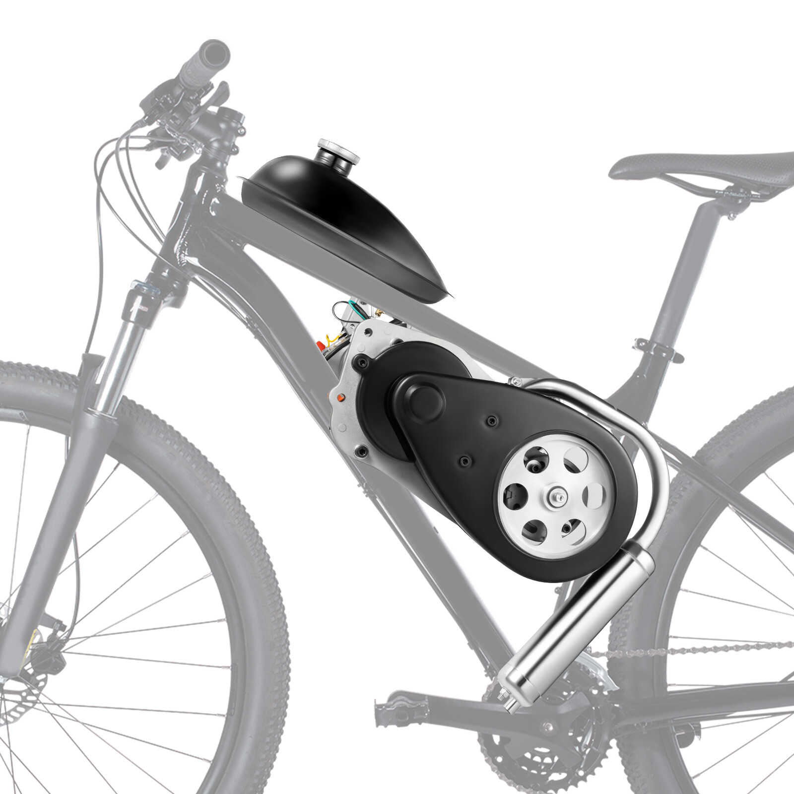 100CC 4-Stroke Bicycle Gas Engine Kit Fits Large Triangle Frame Gravel Bikes