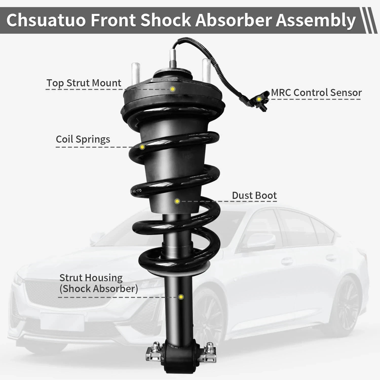 OEM Pair Front Shock Struts Assys Fit 2015-20 Escalade Yukon MagneRide 84176631