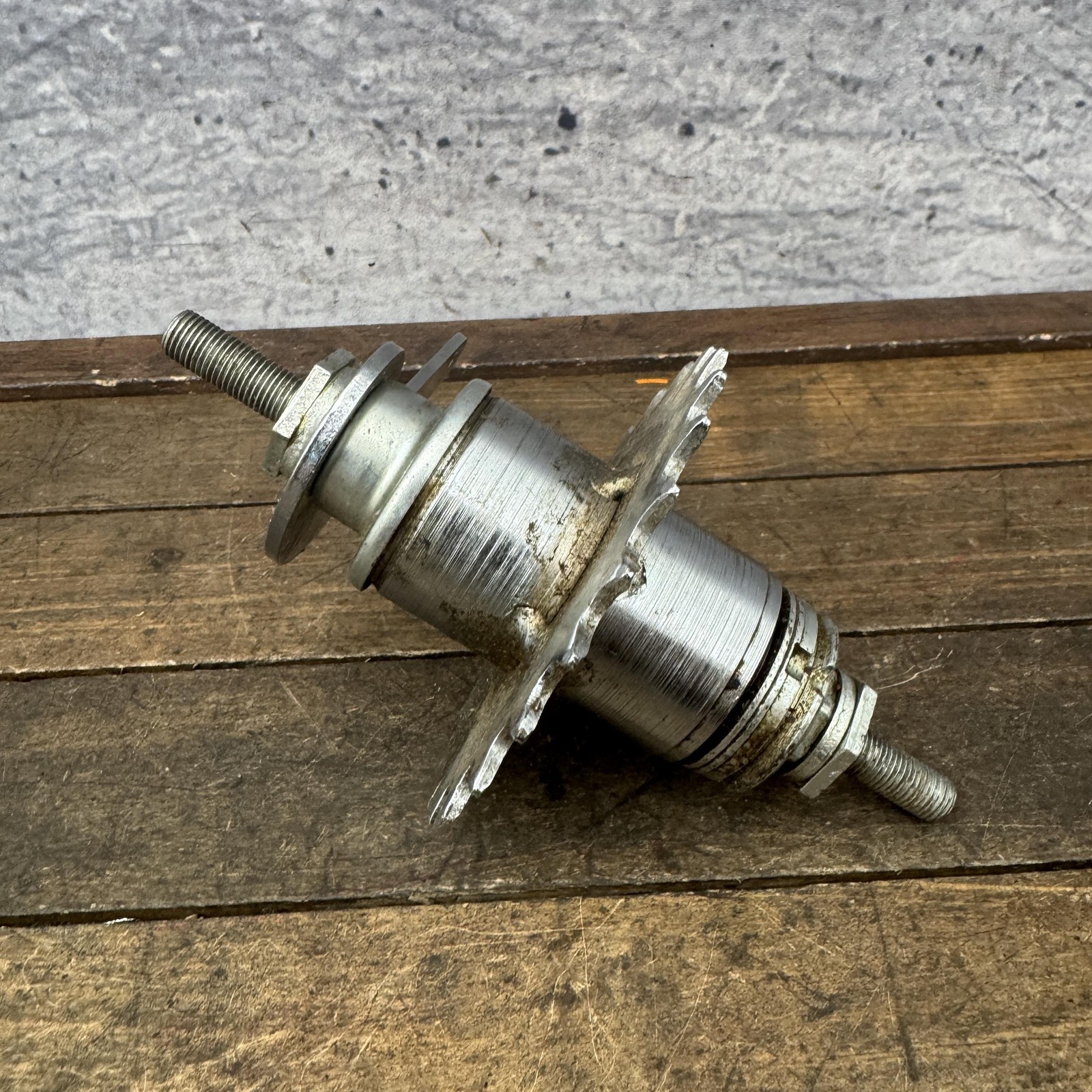 Vintage Bendix Coaster Brake Hub Trike Sprocket Rear Wheel Bike Part Silver