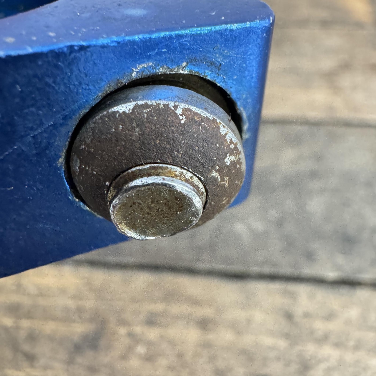 Old Schoo BMX Seatpost Clamp 28.6mm Blue Alloy Bolt-Only BMX Bike Part