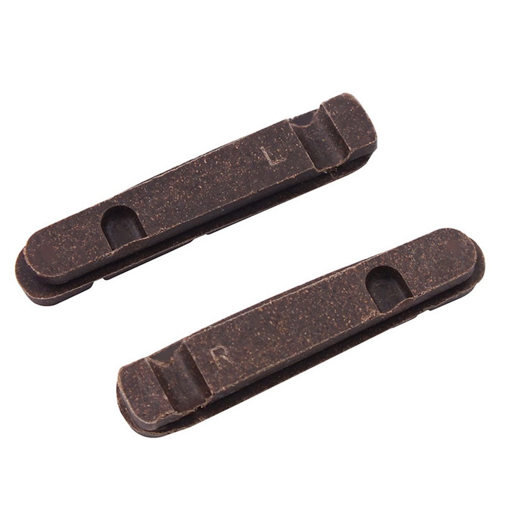 Brake Pads for Carbon Wheel Road Bikes 2pcs Cork and Plastic Composite Brown