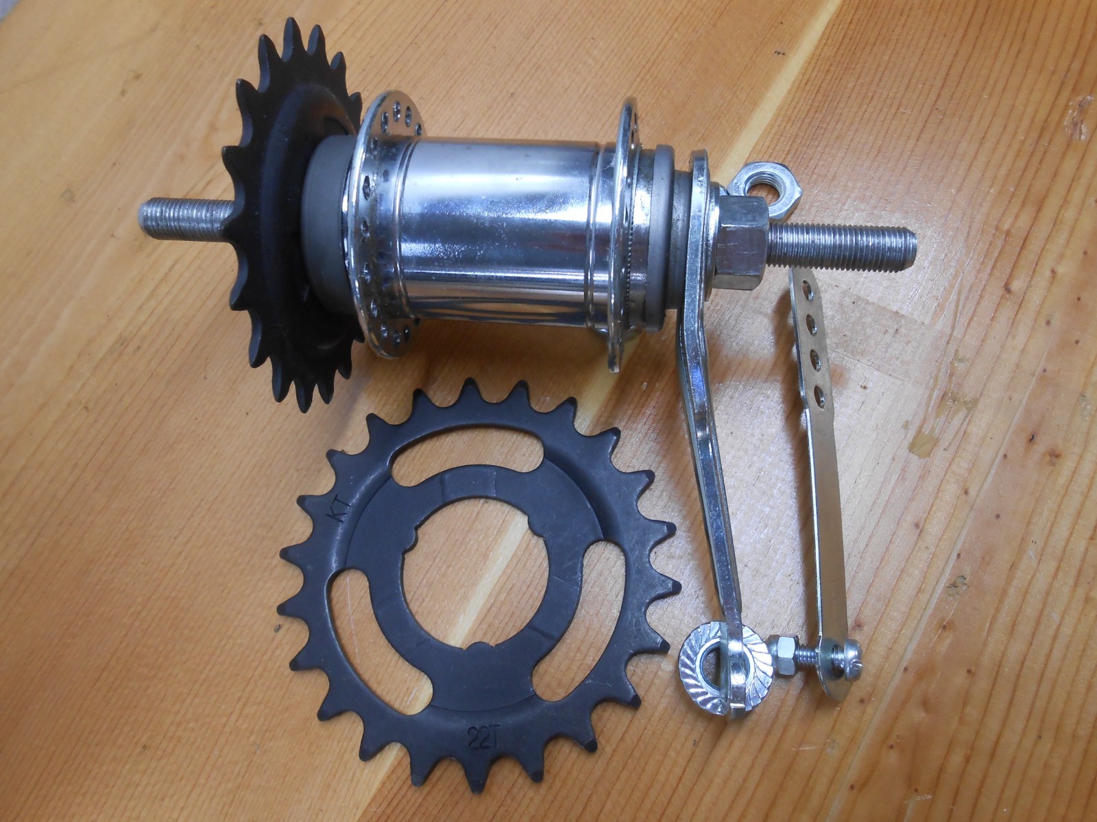 Shimano CB-E110 Coaster Brake Hub Chrome 110mm OLD 165mm Axle 10G Worksman