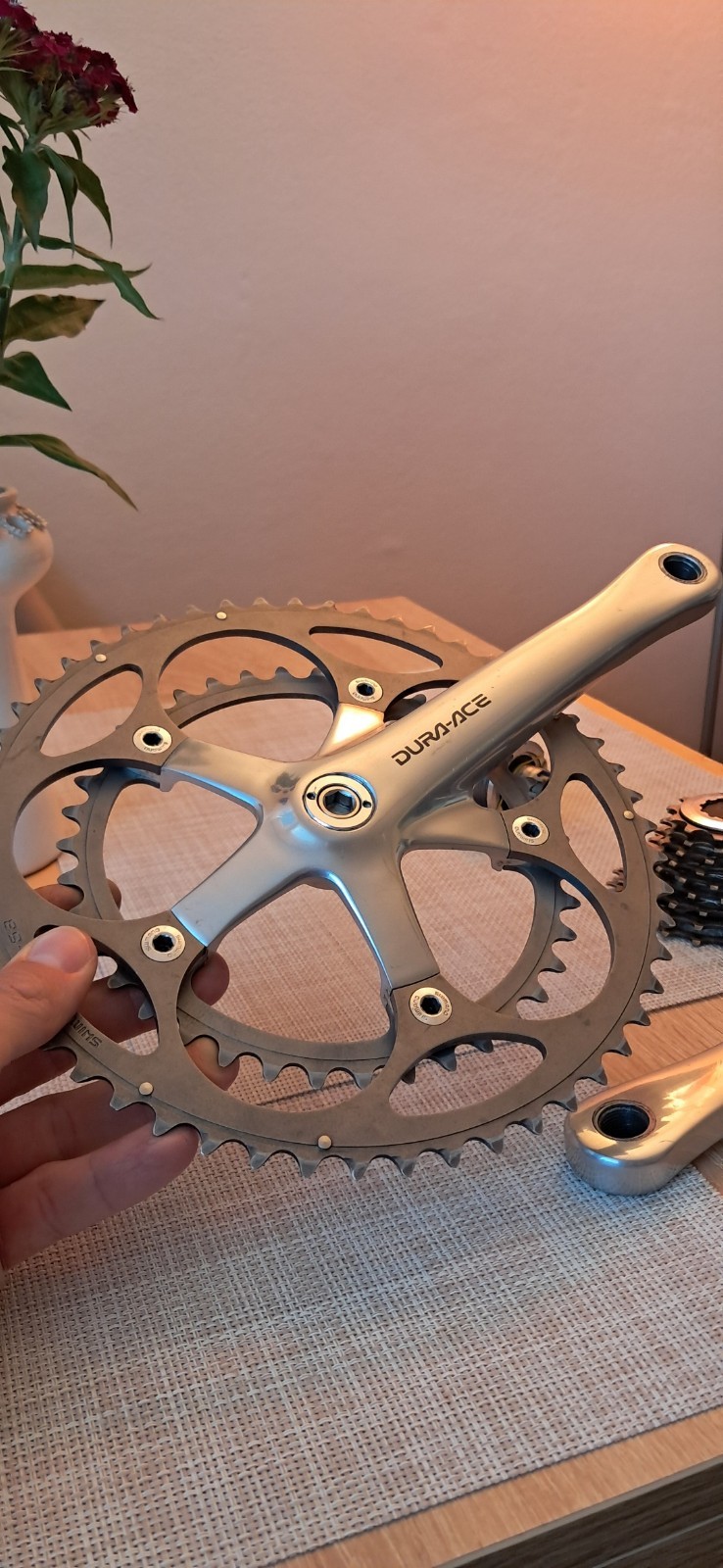 Shimano Dura Ace 7700 crankset + extra