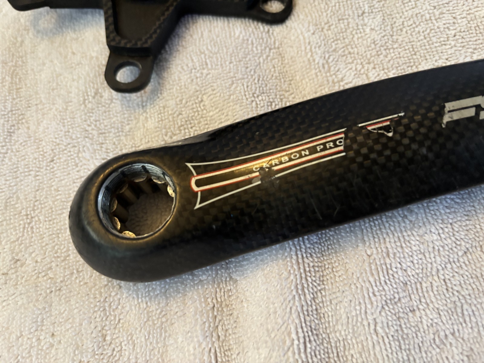 FSA Carbon Pro Team Issue Crankset 175mm with Carbon Spider –VG-EX