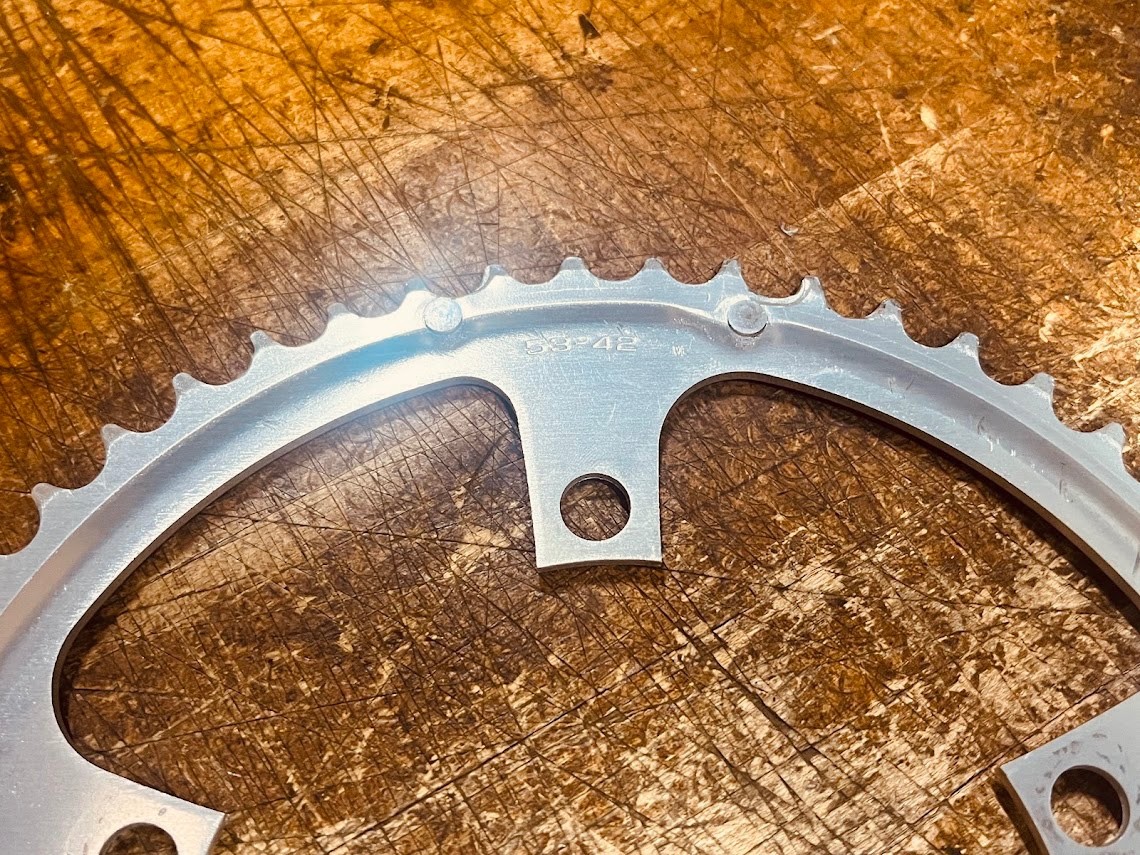 Shimano SG 53T Chainring 130 BCD A-Type Silver Aluminum Road 5-Bolt – XLNT Cond.