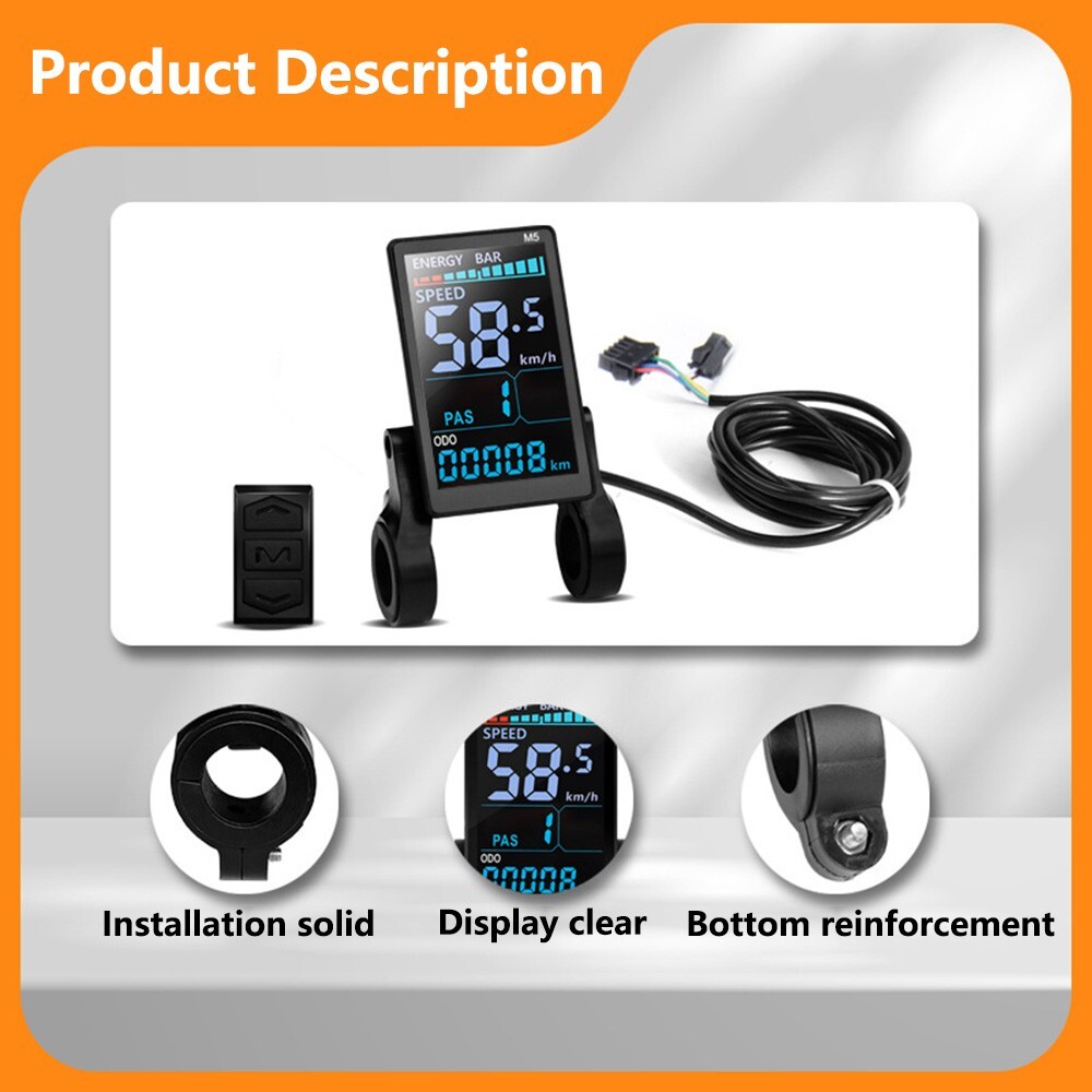 Ebike LCD Display Screen Meter M5 Speed Controller For MTB Electric Bicycle