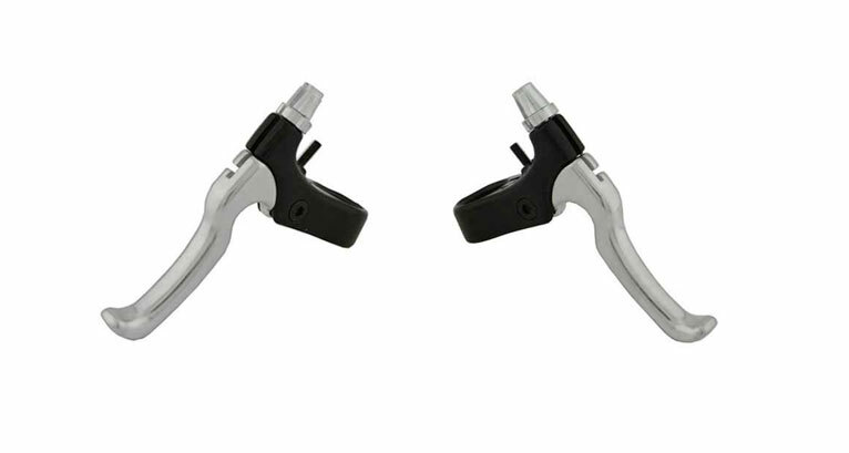 NEW! ABSOLUTE BICYCLE 408 ALLOY LEFT OR RIGHT BRAKE LEVER IN BLACK/CHROME.