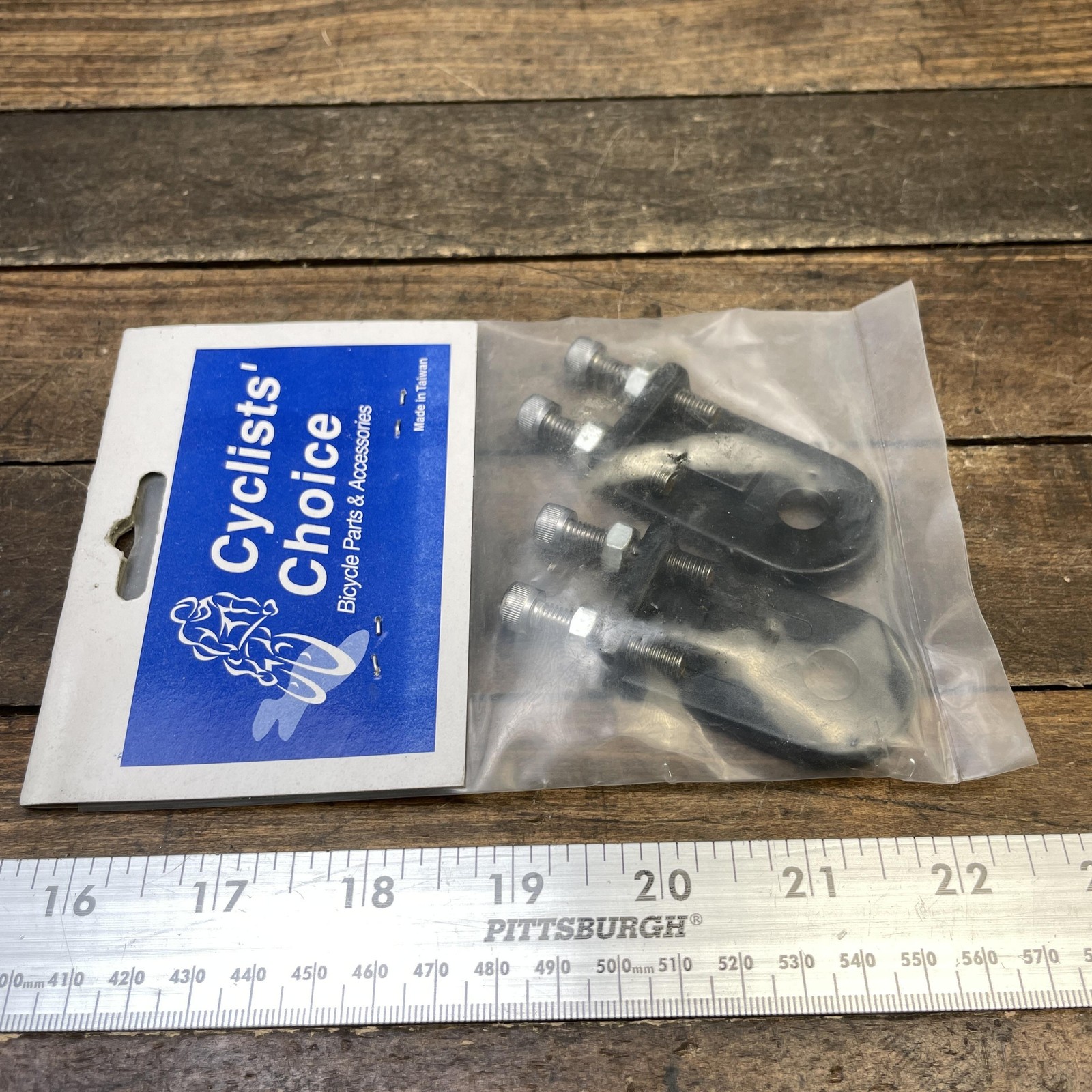 BMX Chain Tensioner NOS 3/8 10mm Pair Black Alloy Dropout Spacer 9001-198