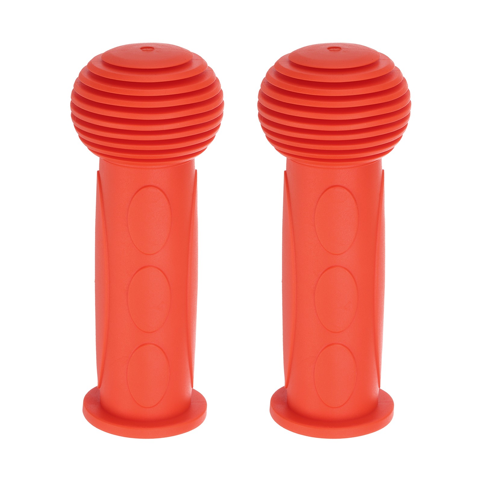 2pcs Bike Handlebar Grips 4.33″ Non-Slip Rubber Mushroom Grips Fit 7/8″,Red