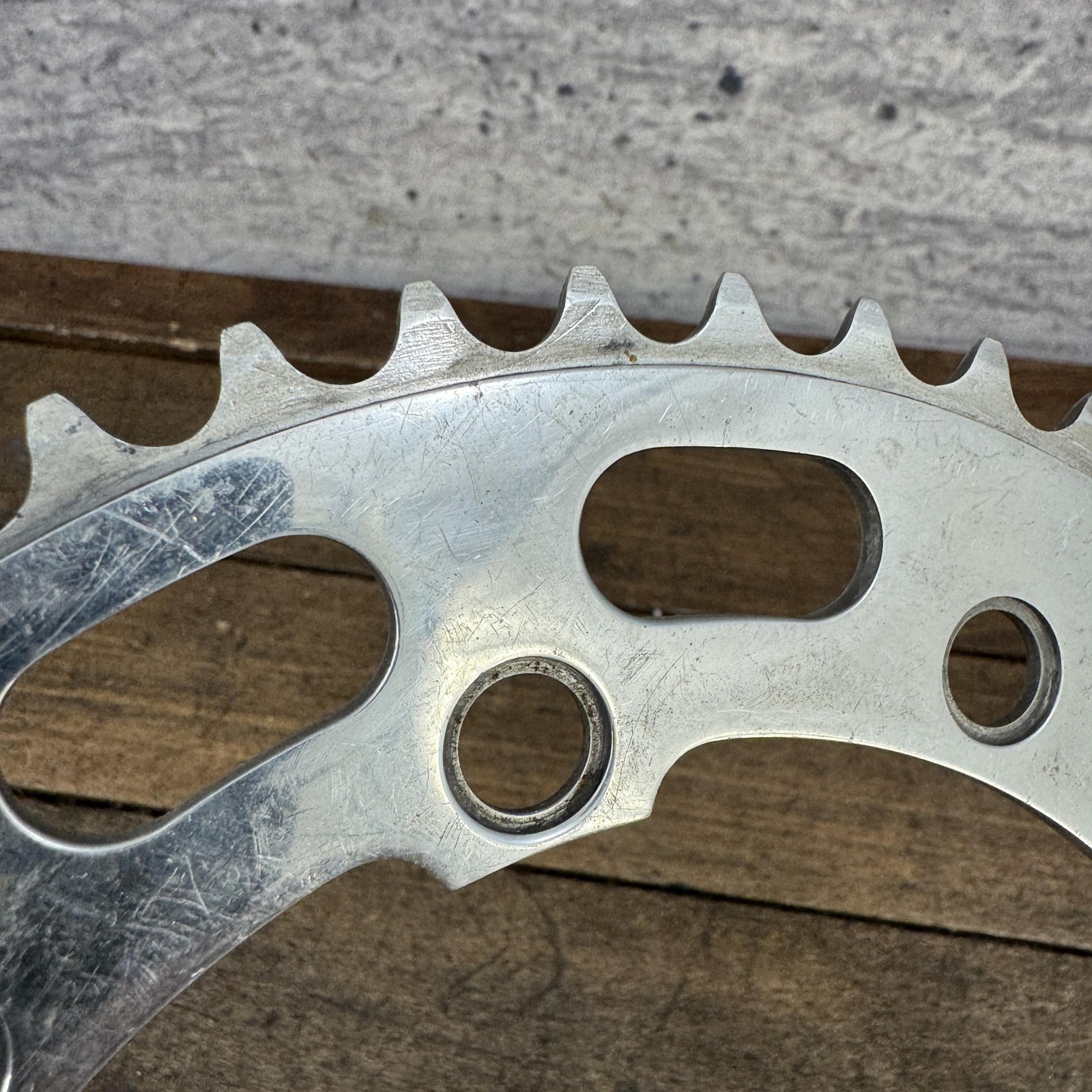 Vintage 48T Chainring 144 130 BCD 5-Arm Silver Aluminum Road Bike
