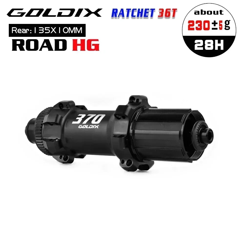 Gravel Road Bicycle Hub Disc Brake 24/28 Holes Pull Ratchet 36T Flywheels